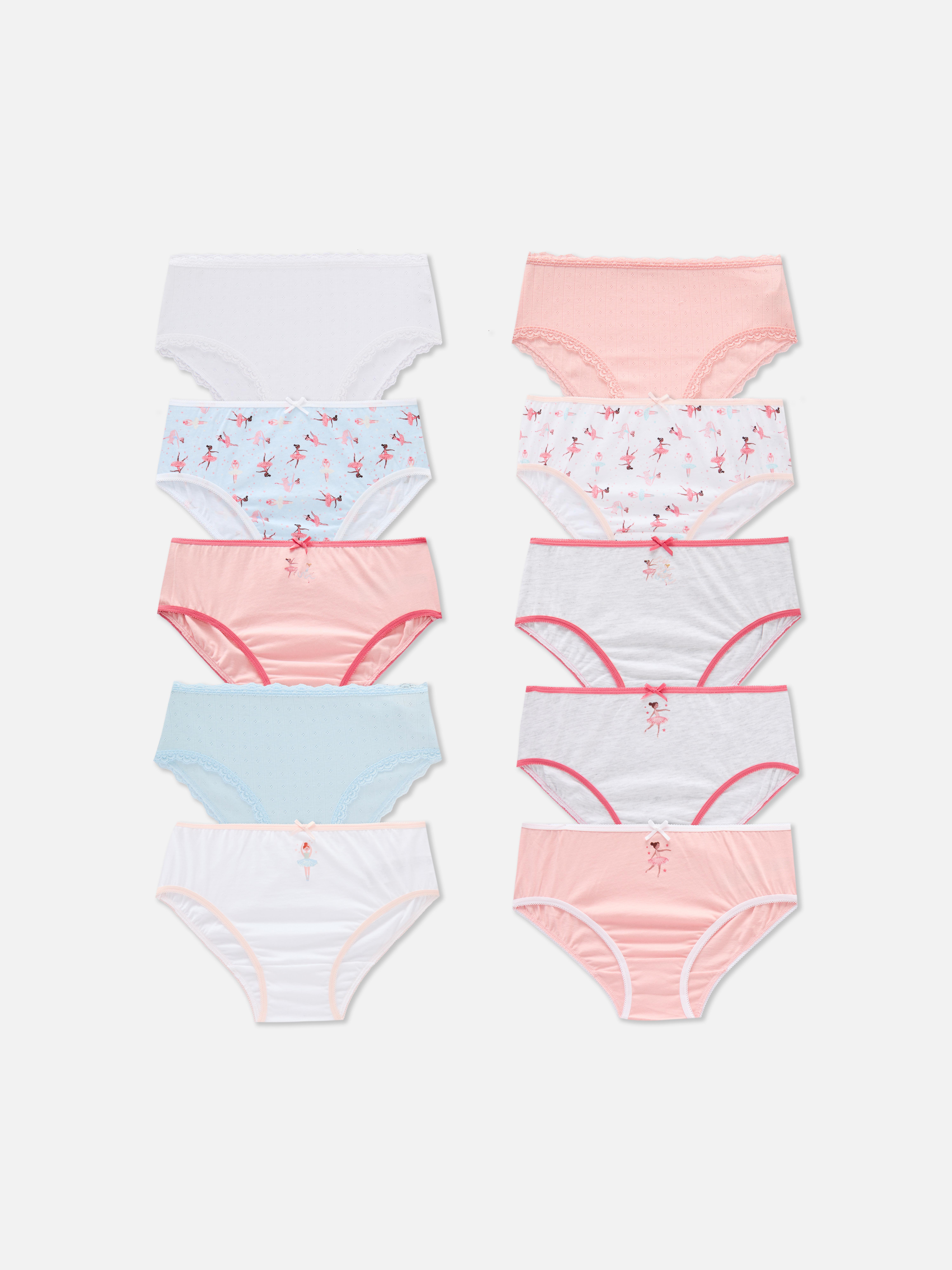 1.5-14yrs | 10pk Ballerina Graphic Briefs