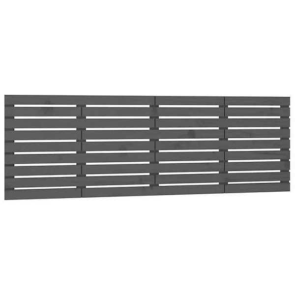 824720 vidaXL Tête de lit murale Gris 206x3x63 cm Bois massif de pin