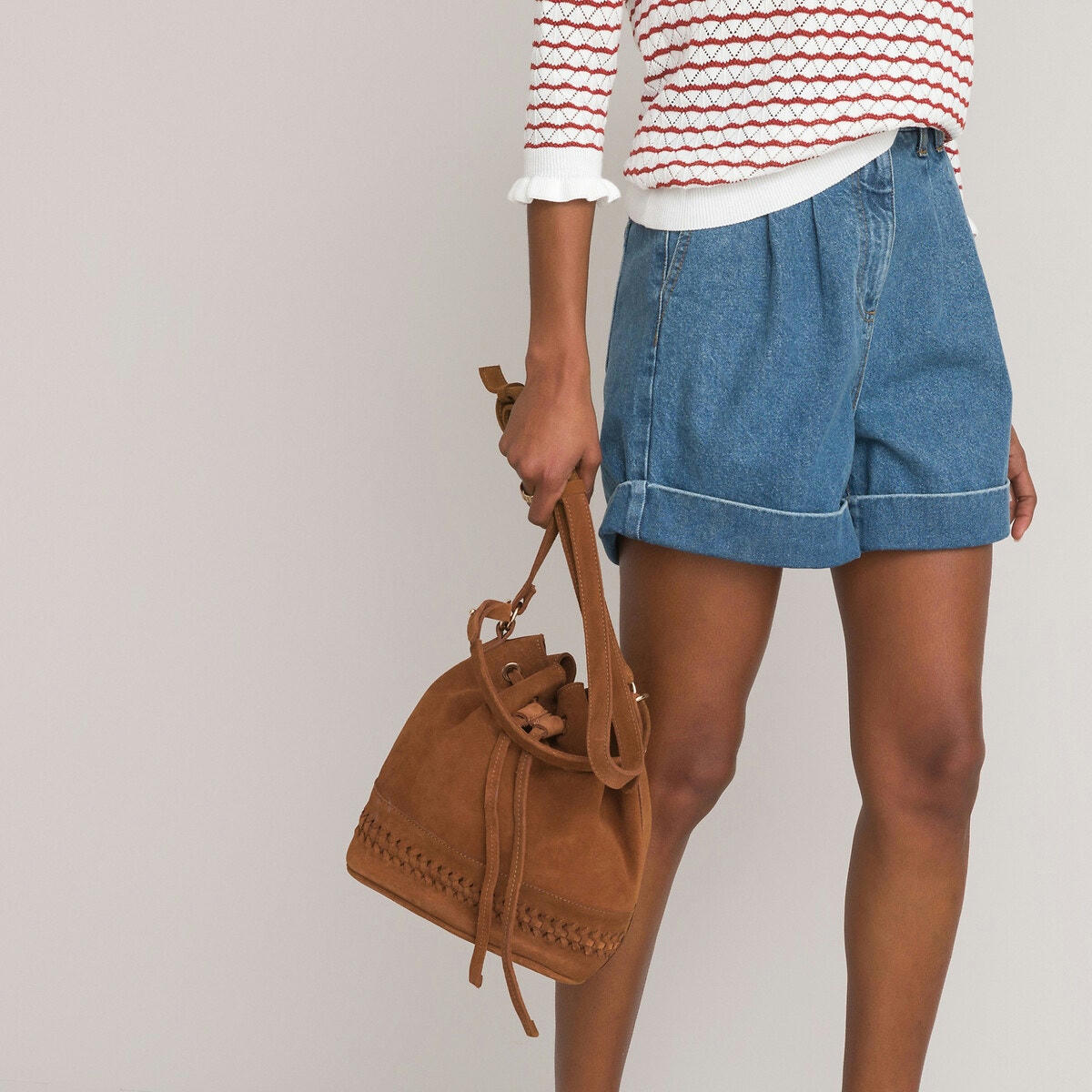 Sac seau en cuir fabriqué en Europe