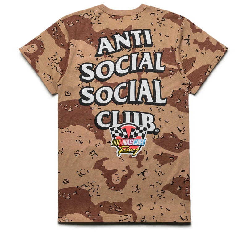 Anti Social Social Club x NASCAR Motorsport Tee - Chocolate Chip Camo