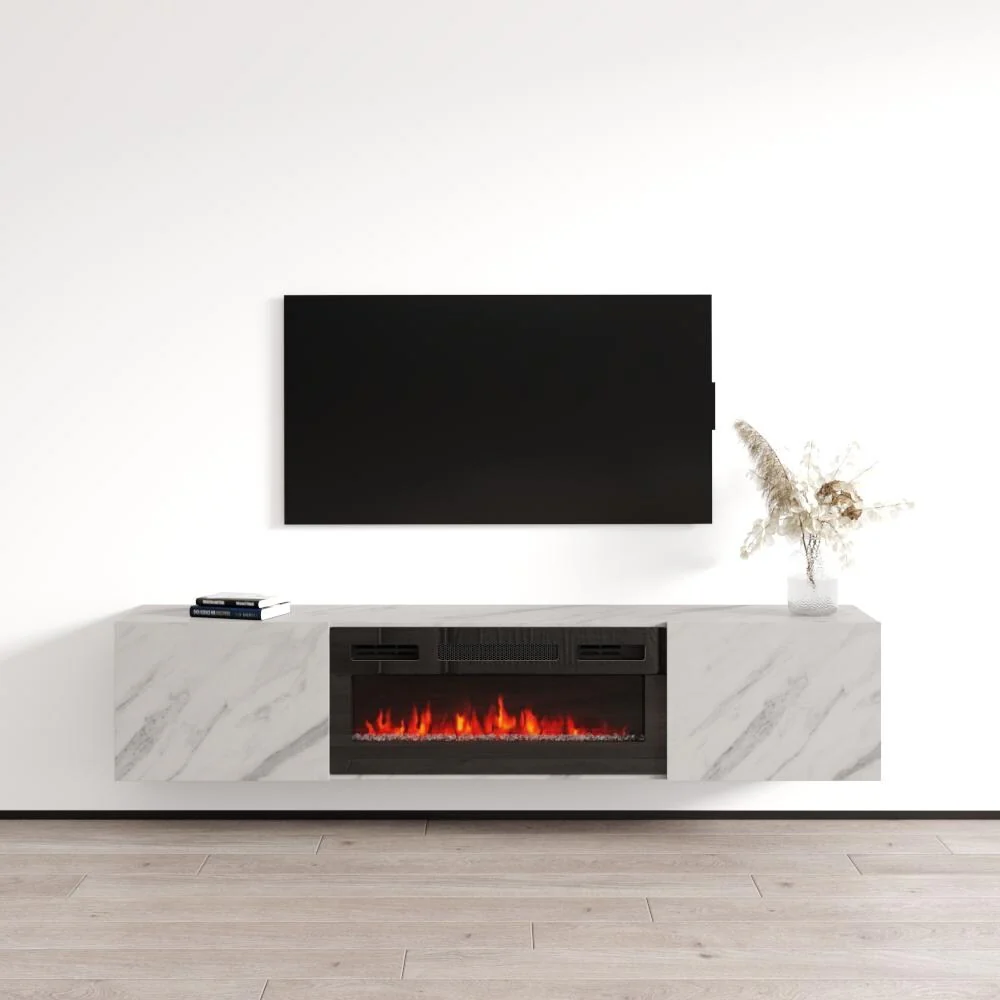 Baja BL-EF Floating Fireplace TV Stand