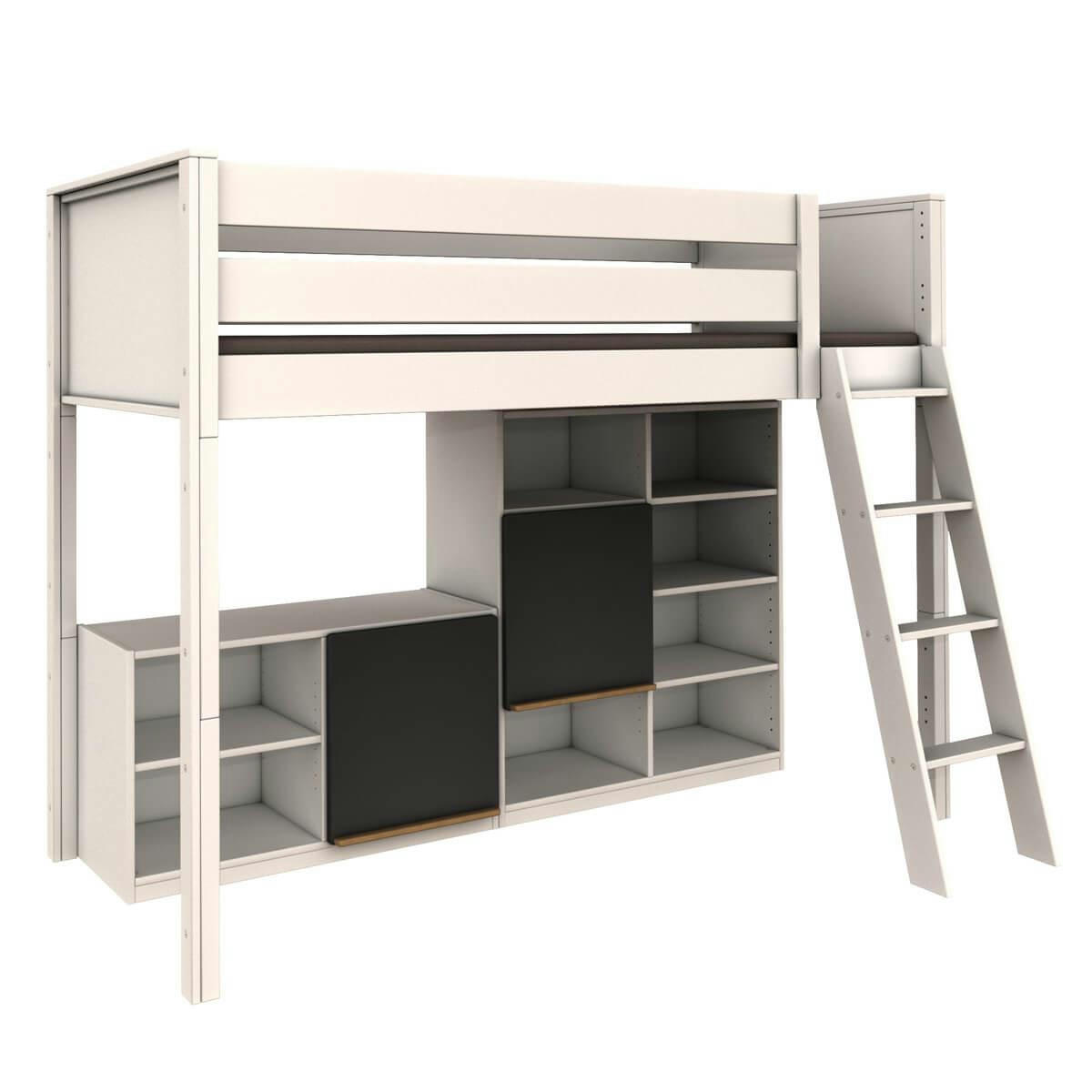 KASVA - Lit mezzanine étagère haute