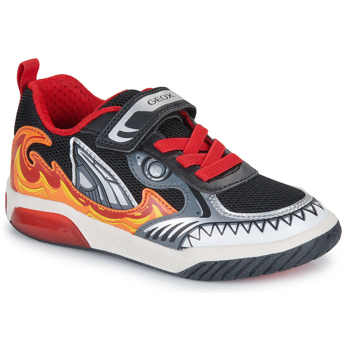 Geox - J INEK BOY - Red / Black