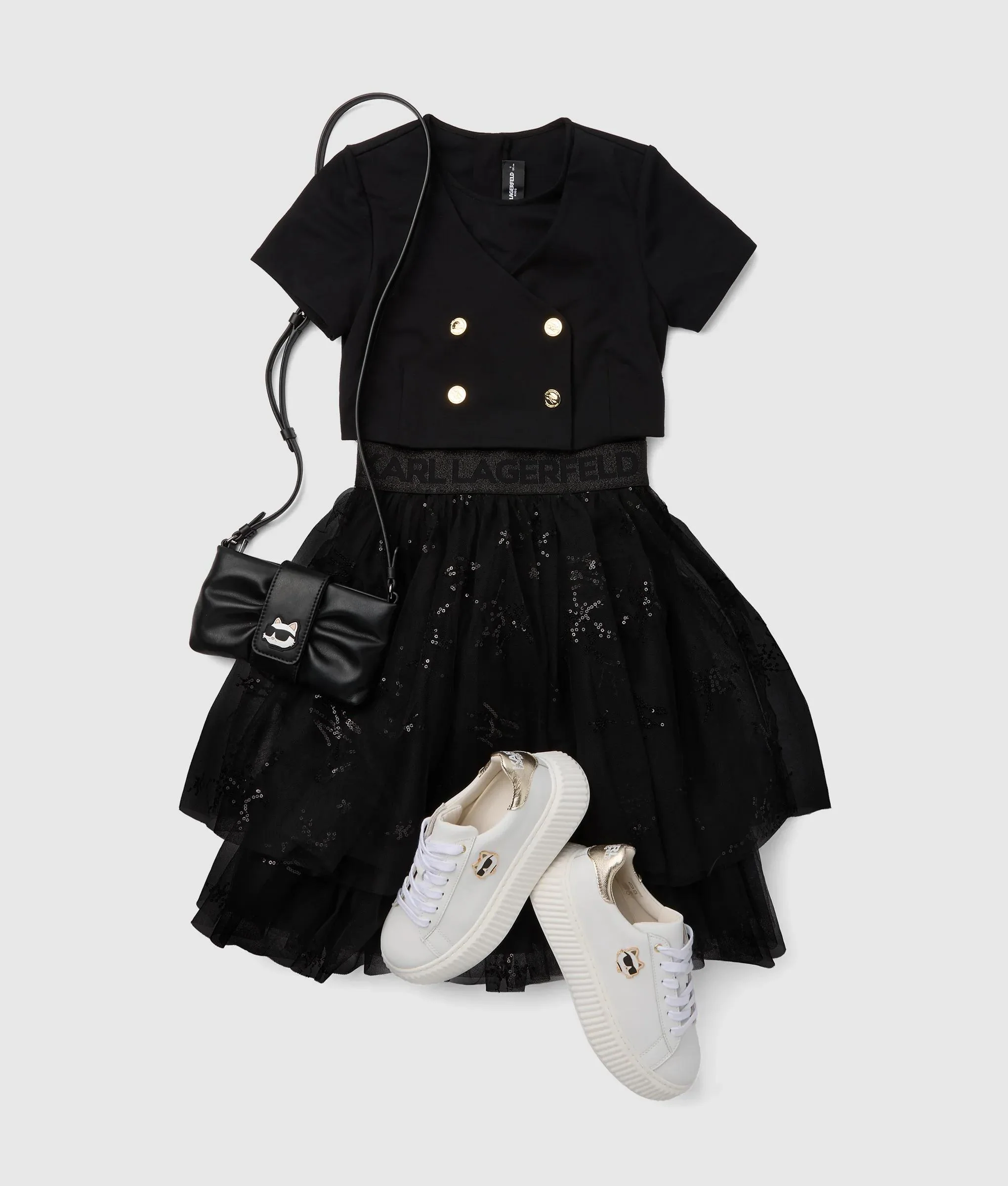 Robe en mesh à sequins pour fille