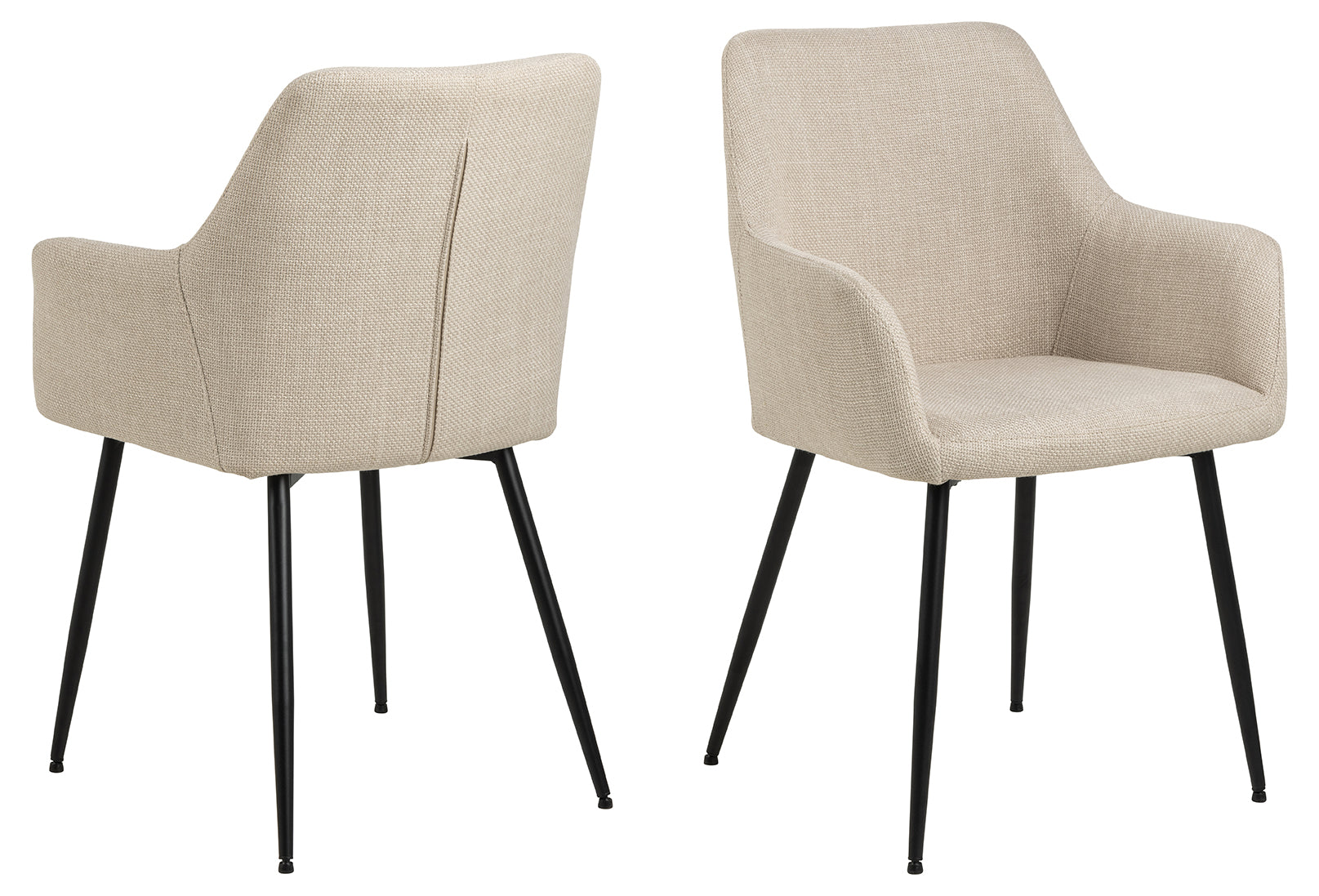 Rebellenclub Eetkamerstoel Ondara - Set van 2 - Beige