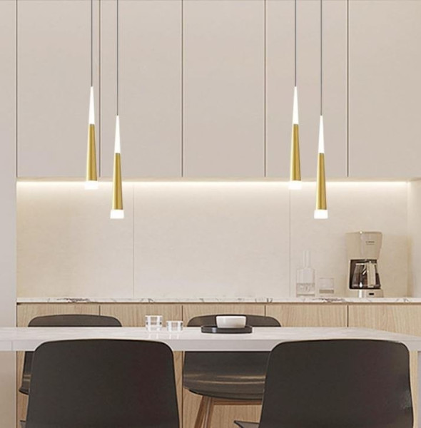 Lampa stożek LED klosz wisząca