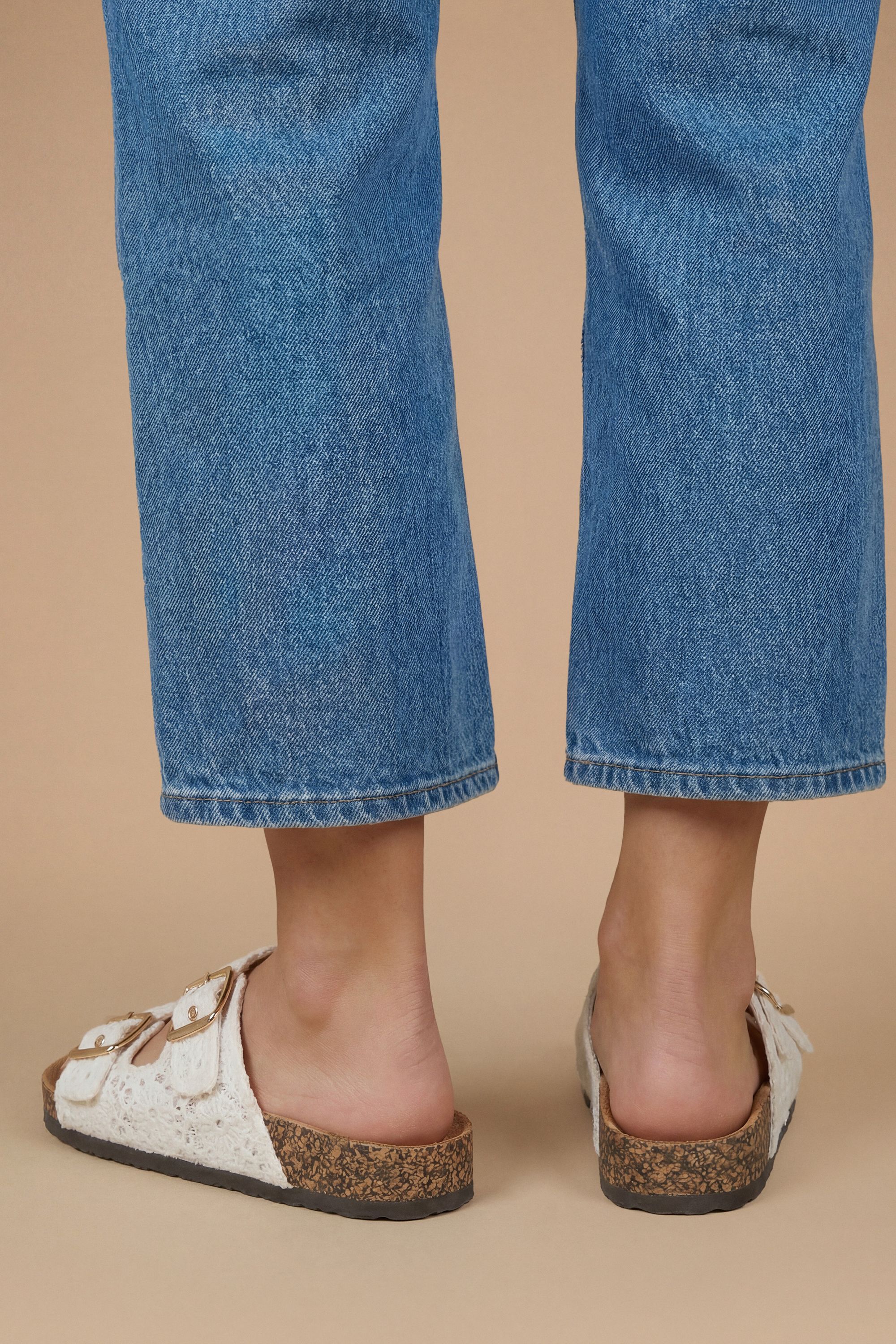 Oasis Lorleese Lace Double Boucle Footbed Sandals