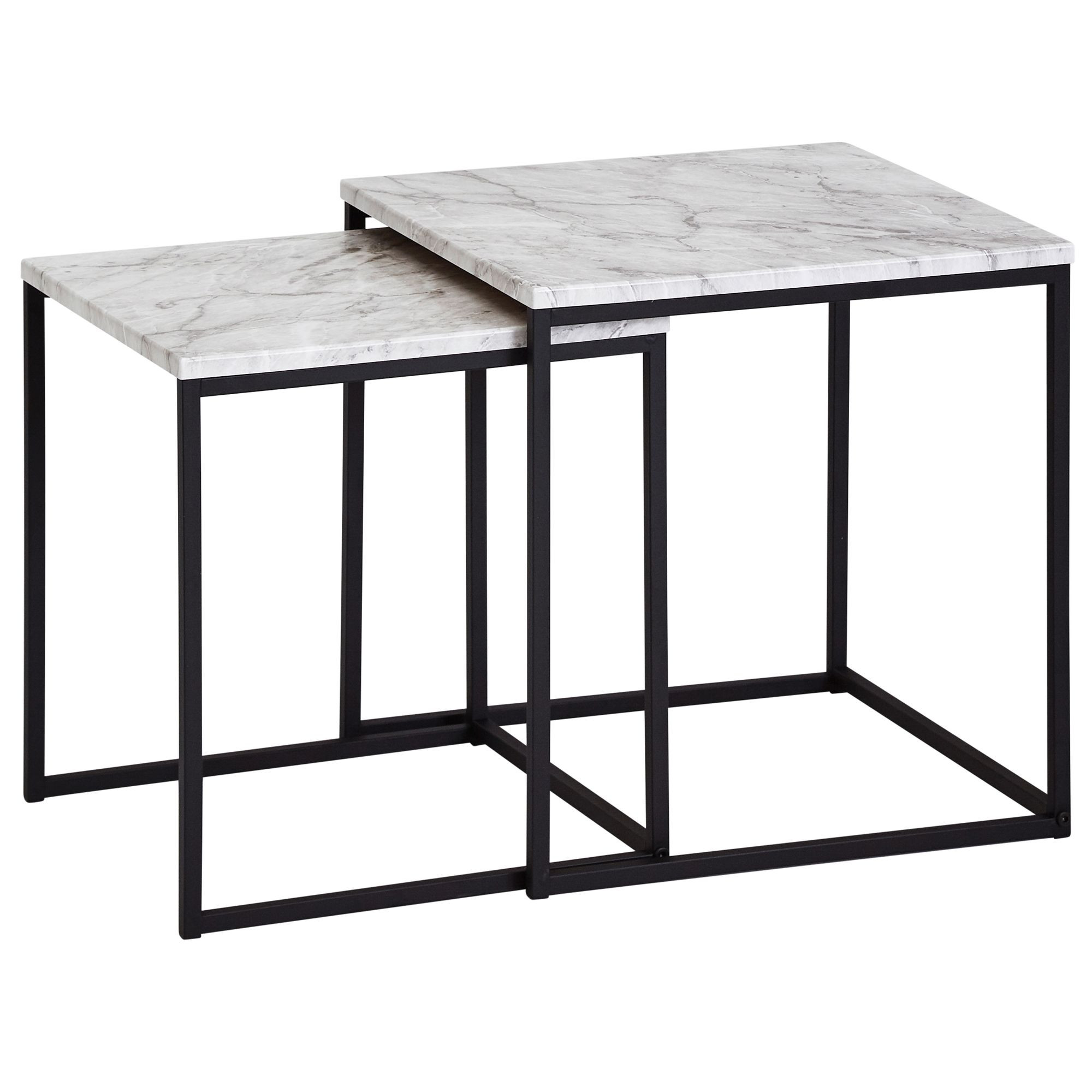 FineBuy Ustawiony stół mdf biały