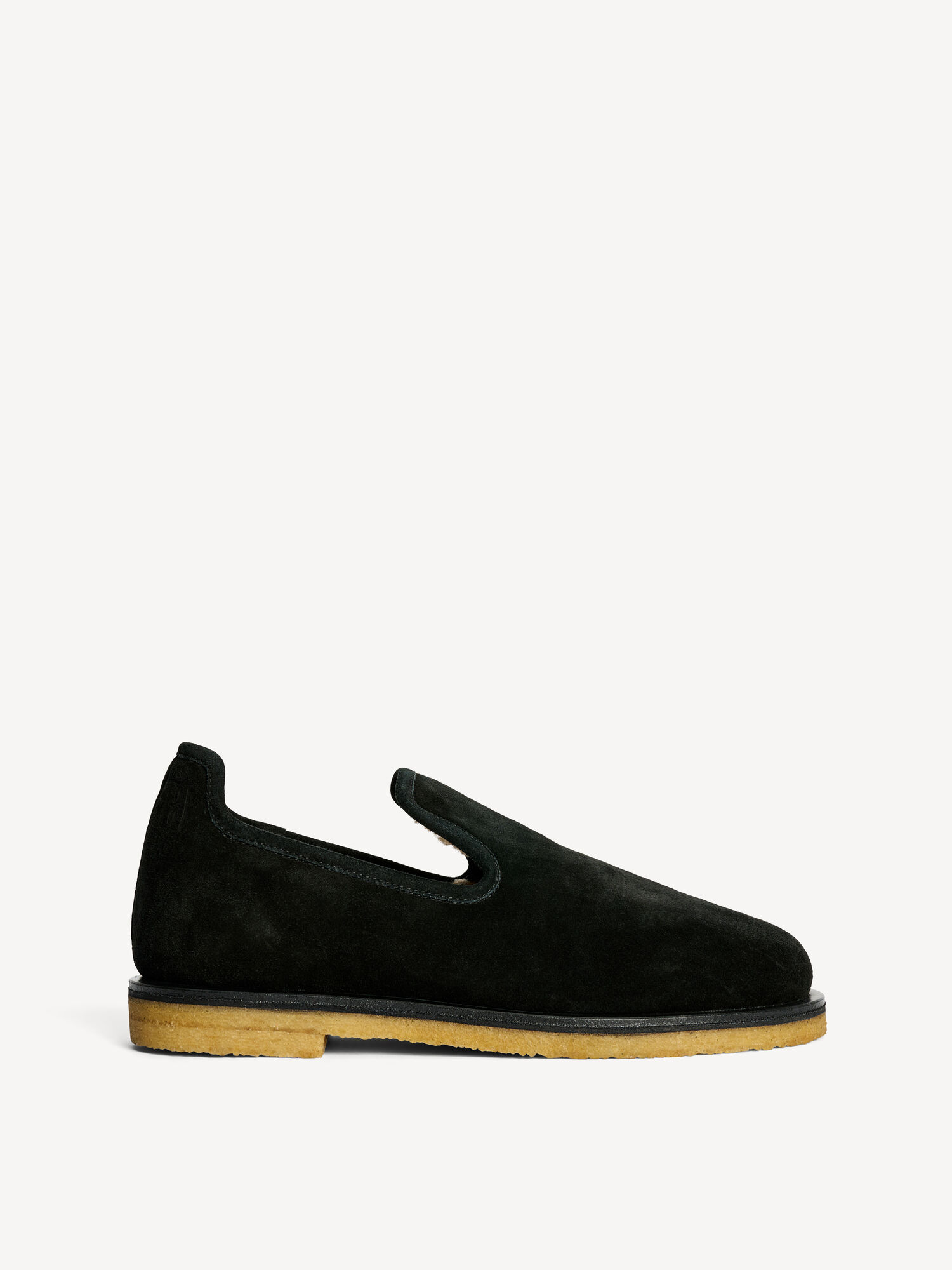 Romine slippers i ruskind