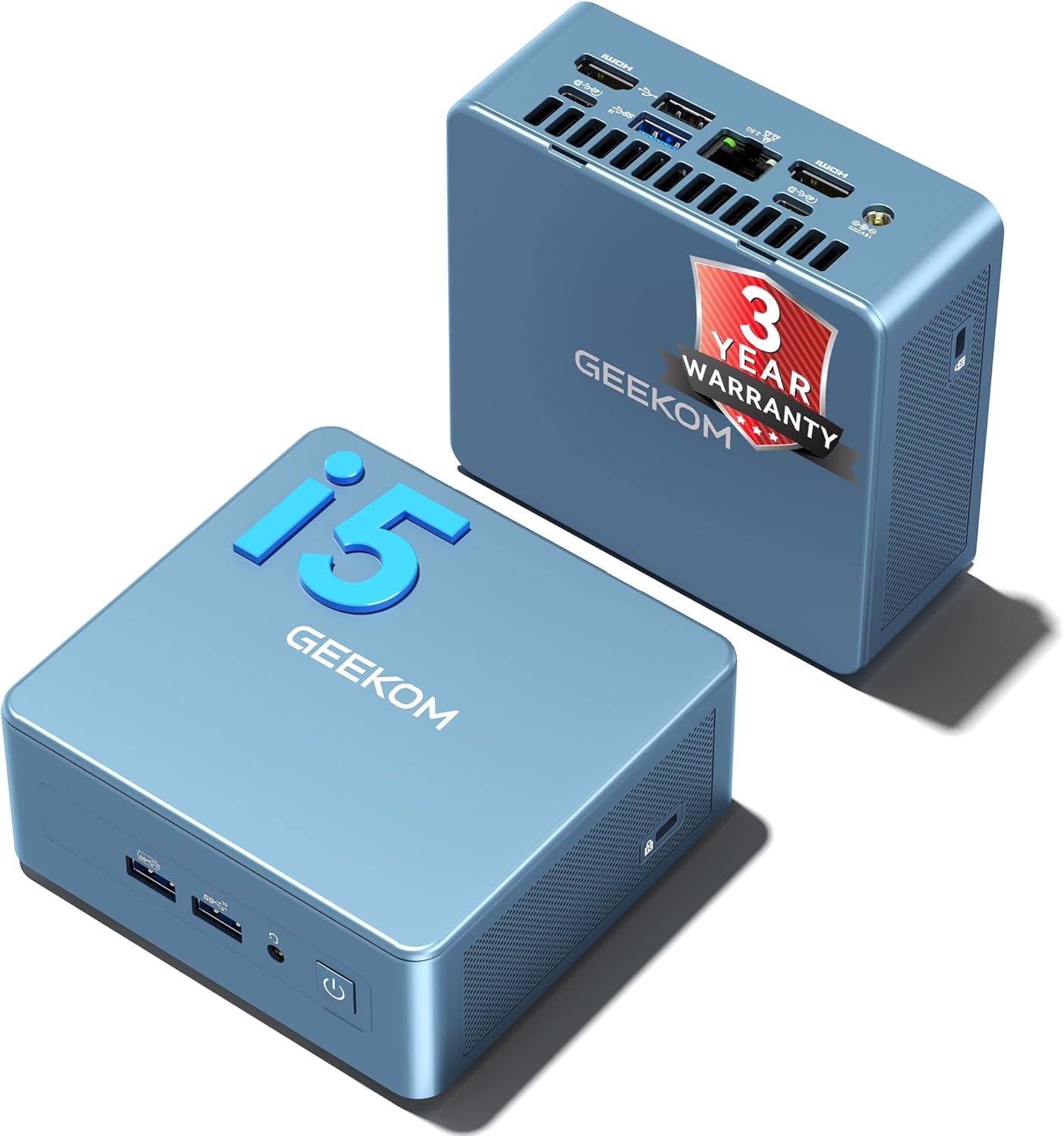 GEEKOM Mini PC[Business Cost-Saving Star] IT12(3-Year Coverage) with 12th Gen Intel i5-12450H Mini Computers 16 RAM/512GB SSD(Not LPDDR) Windows 11 Pro Desktop PC (Low-Power) Dual USB 4/8K(UHS-II)