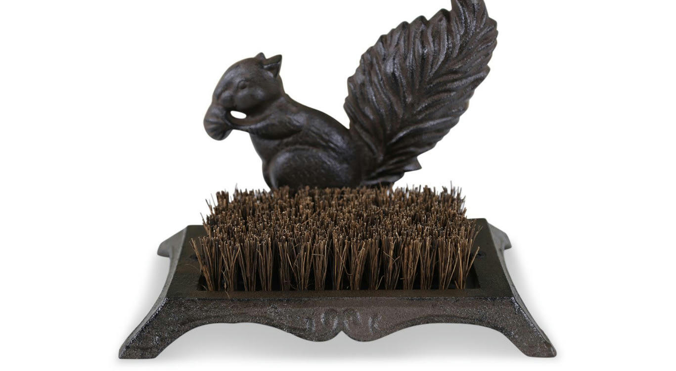 - Gratte-Pied Fonte Marron 25.5x16x18.5cm