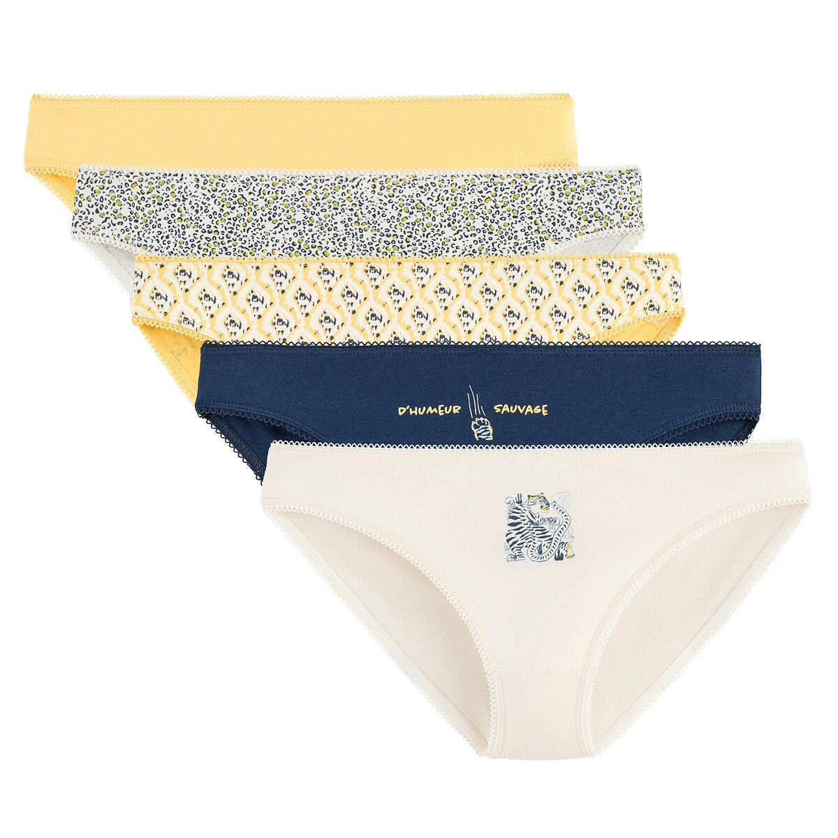 Lot de 5 slips unis
