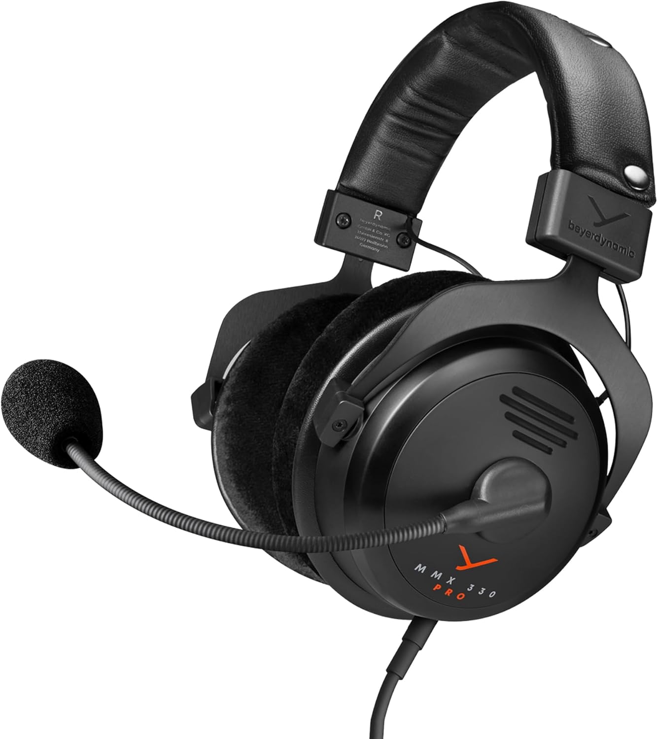 beyerdynamic MMX 330 Pro Open-Back Gaming Headset with Stellar.45 Driver and Condenser Microphone  Wired Gaming Headphone Suitable for PC  Gaming Console  PS  Switch. Handmade in Germany