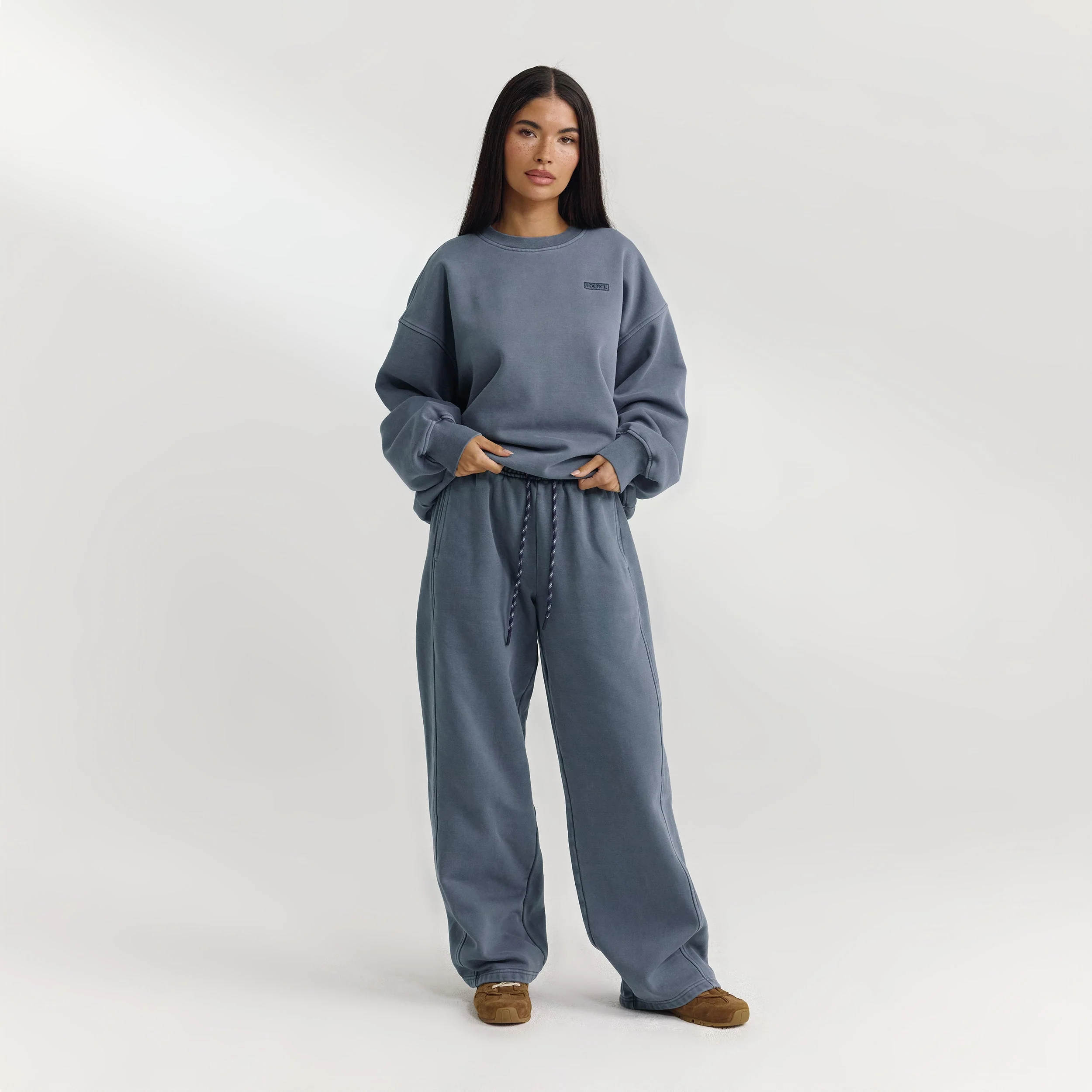 Oversized Jumper - Washed Blue