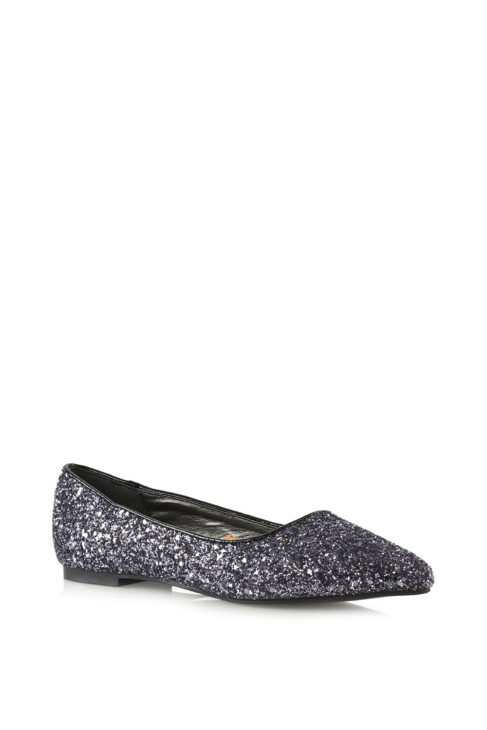 XY London Rosalie' Statement Pointed Toe Flat Bridal Ballerina Pump Shoes