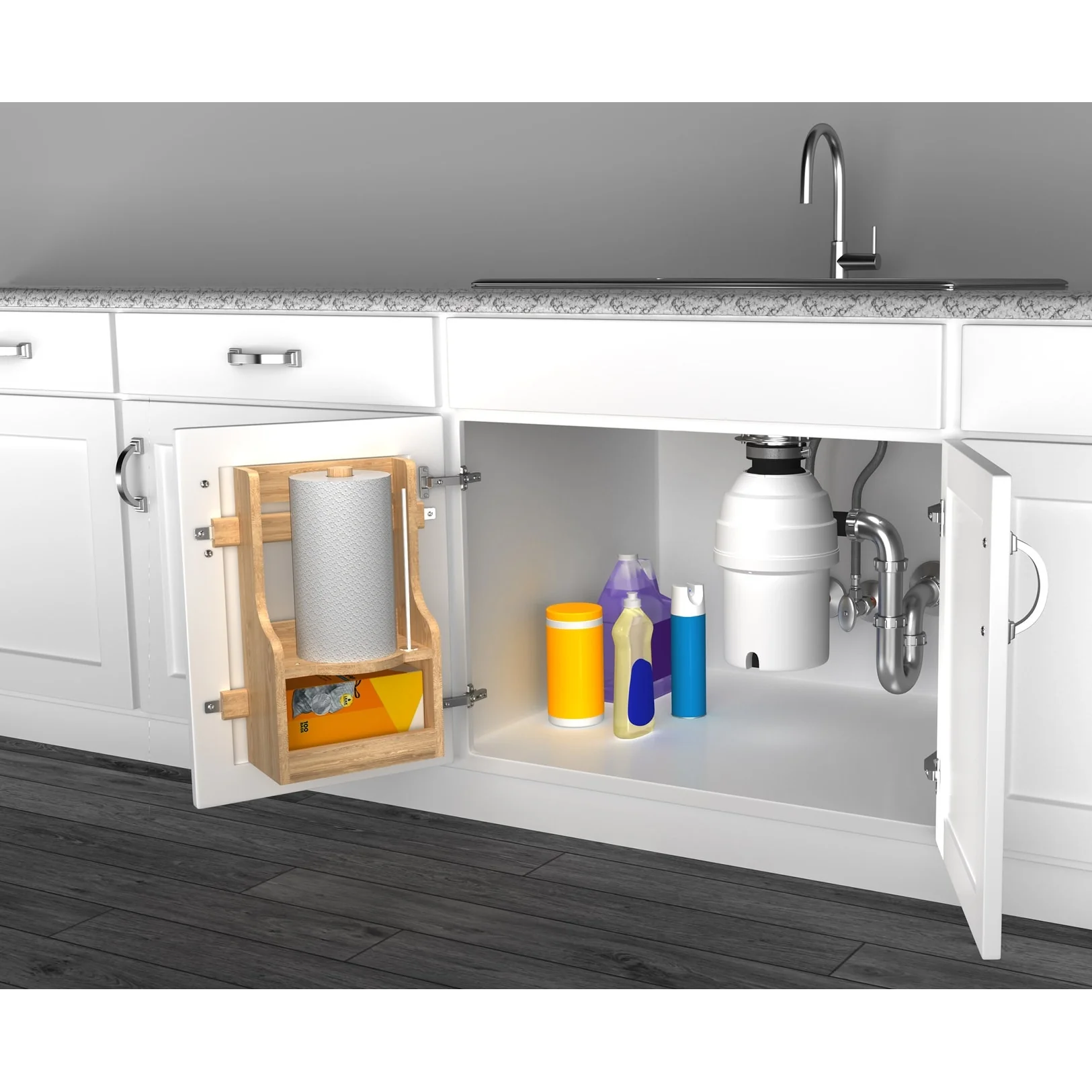 Rev-A-Shelf 4SBPT-18-1 Wood Classics 13-1/2W Door Mount Under Sink
