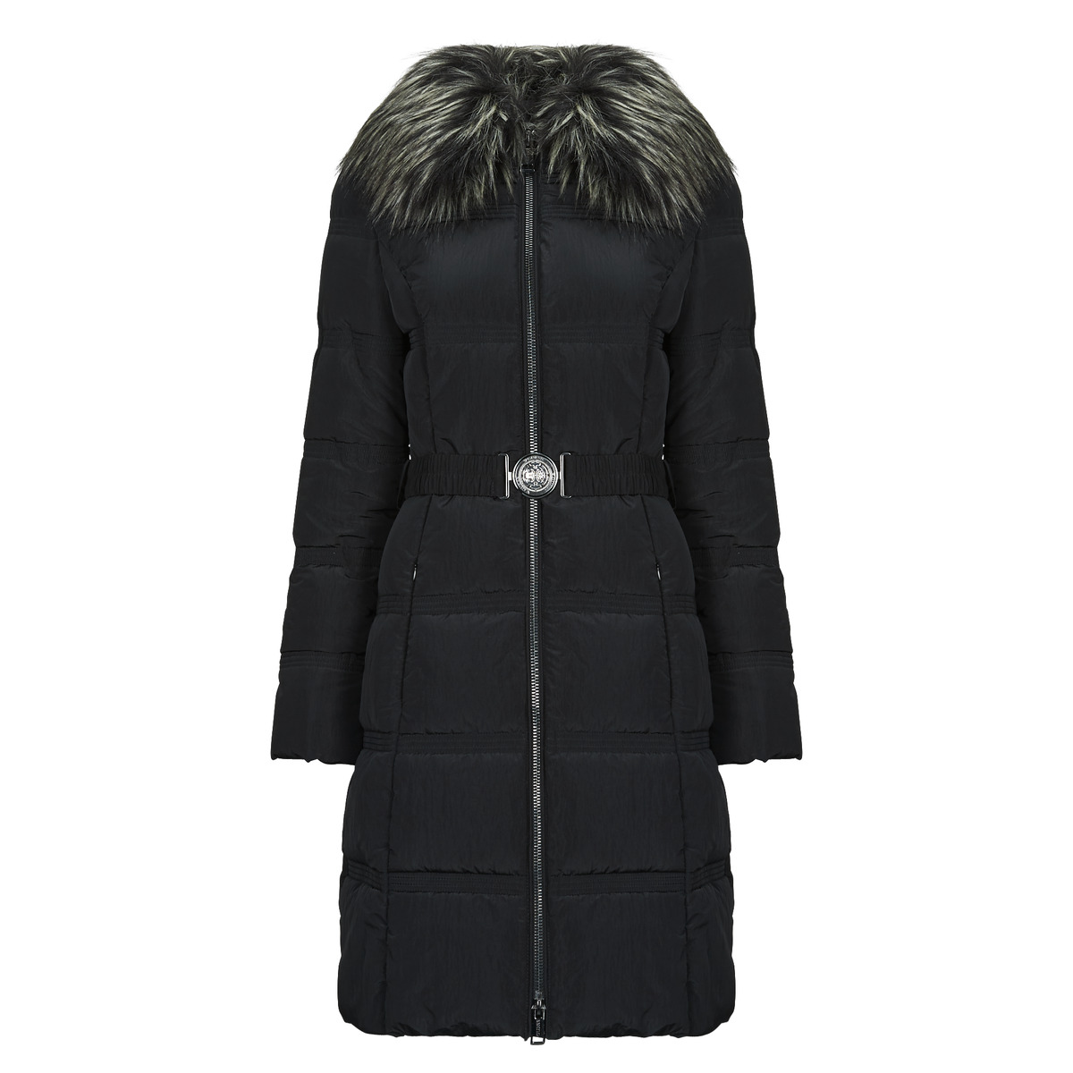 Guess - NEW MARISOL LONG BELTED JACKET - Black