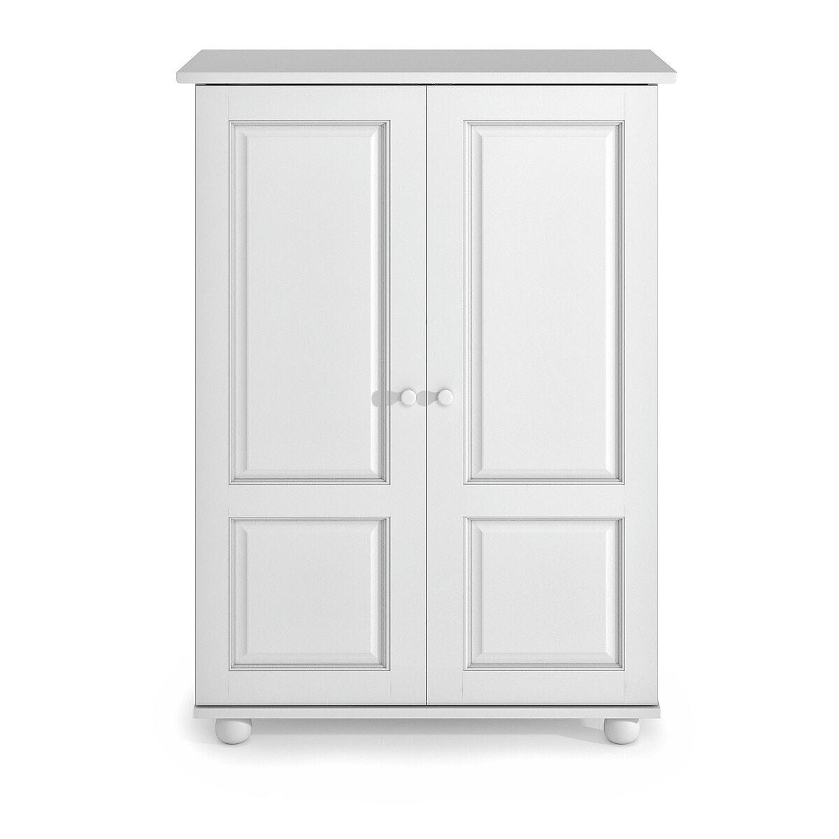 Armoire pin massif, H120 cm, penderie, Redmond
