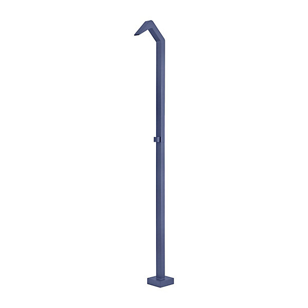 Douche de piscine bleue en acier inoxydable 316 avec diffuseur a cascade