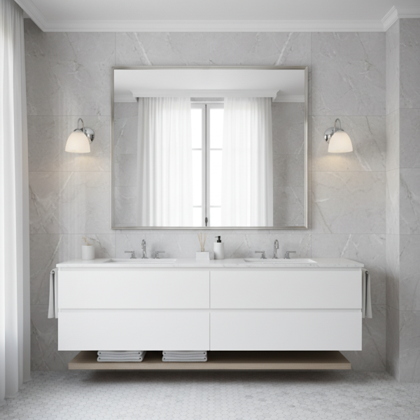 Kinkiet ścienny do łazienki EDYLIT glamour chrom 1xE27 BEN 7-259