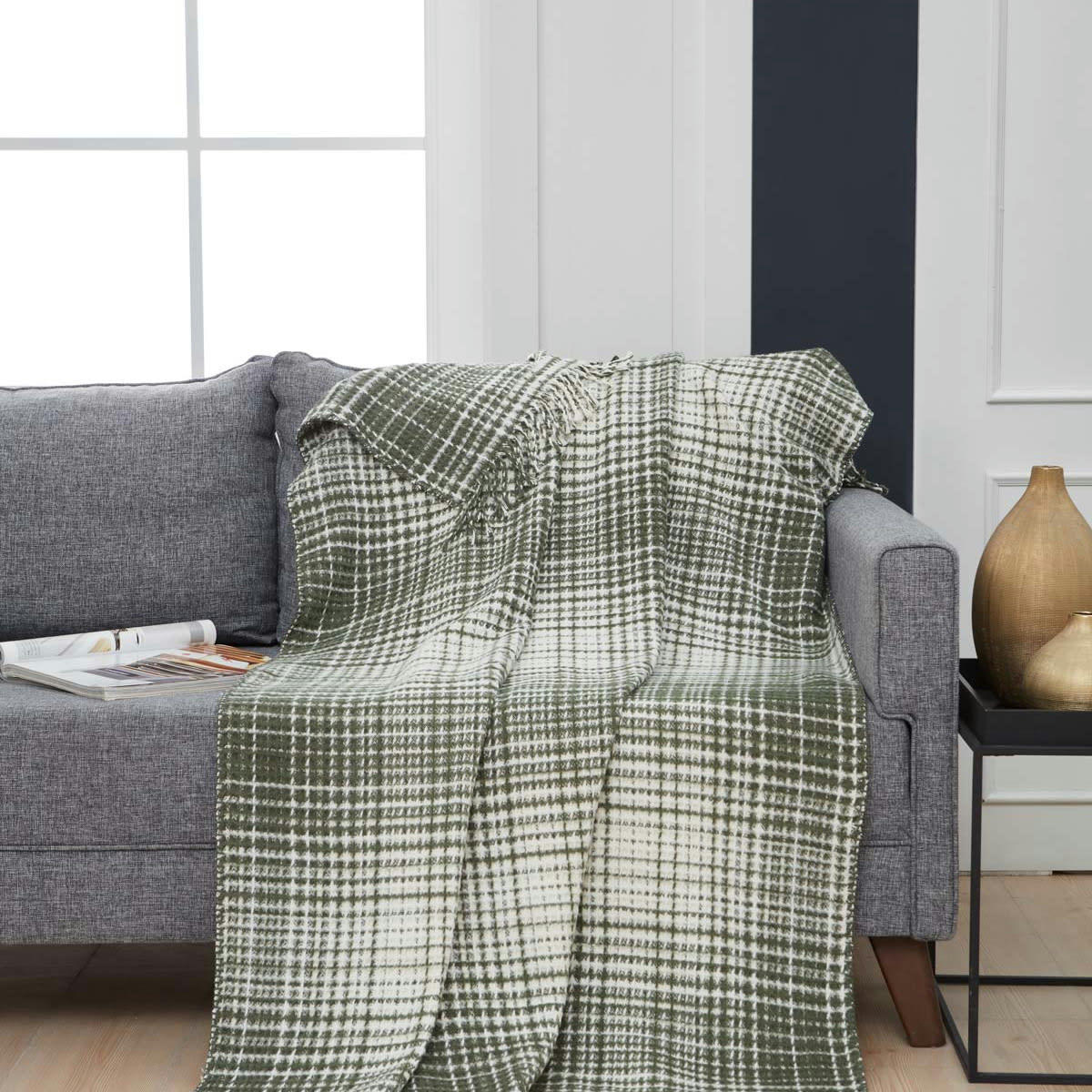 AVIOR - Plaid  eucalyptus 130x170 cm