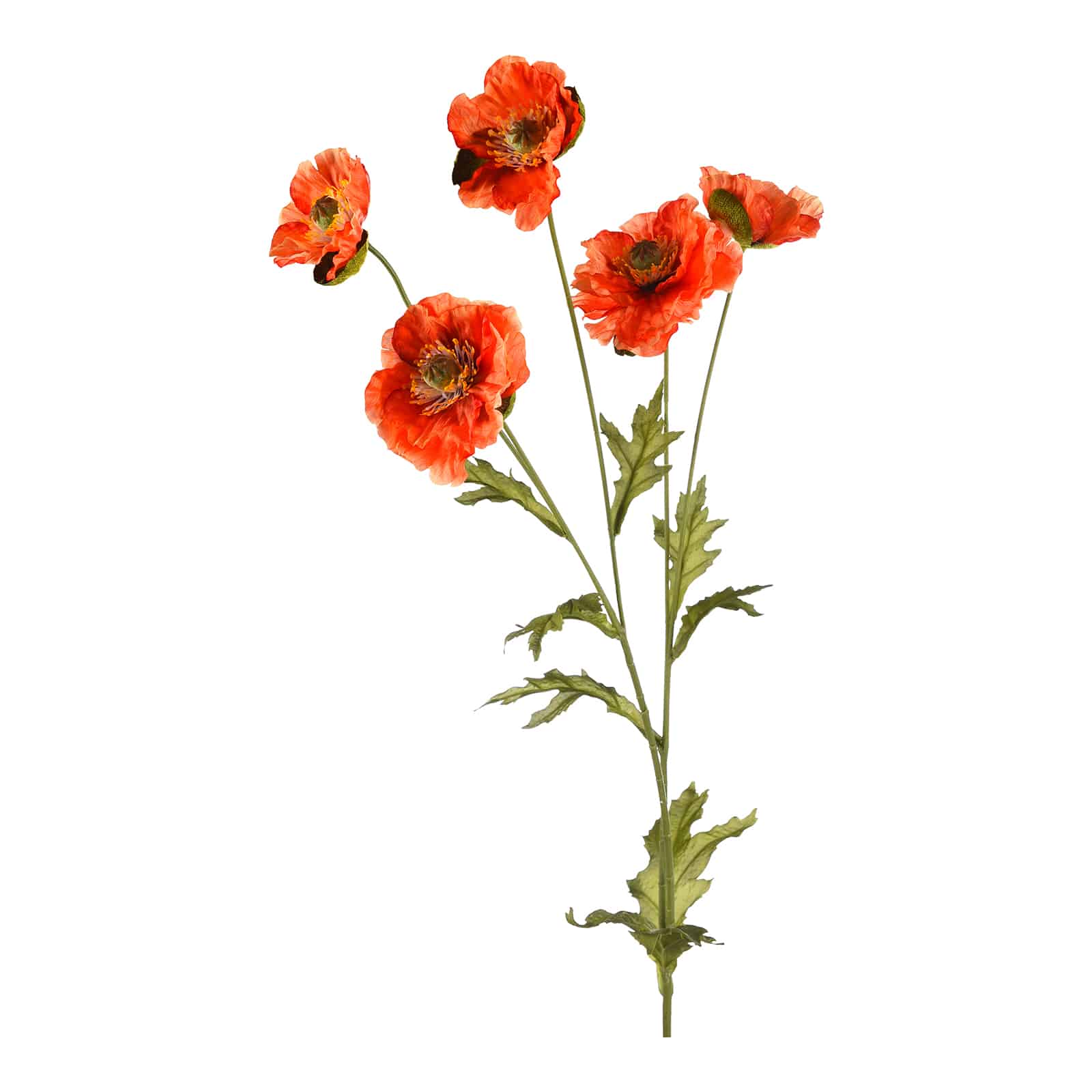 Kunstblume Mohnblume Orange,L 970 mm