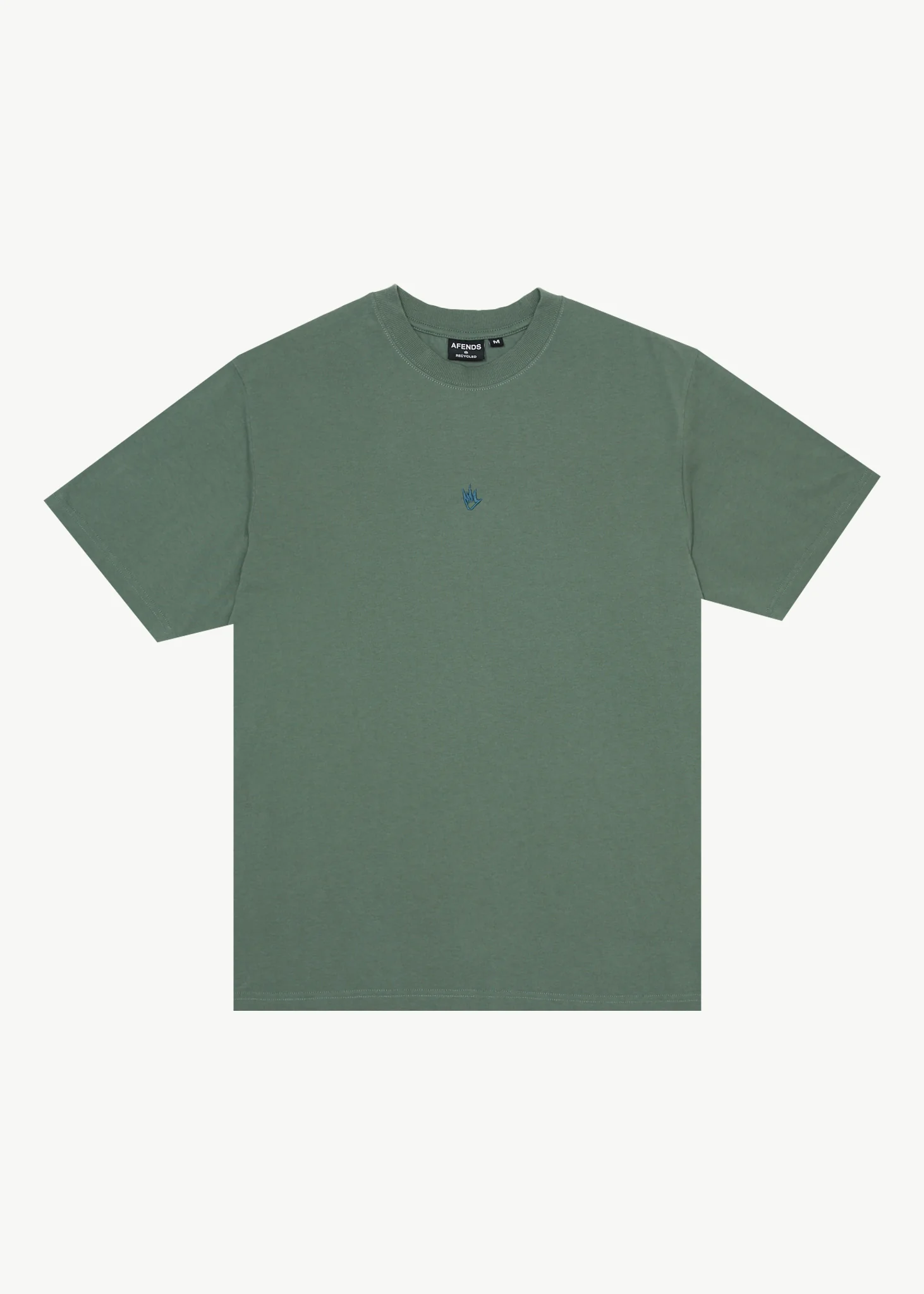 AFENDS Mens Flame - Retro Tee - Sycamore
