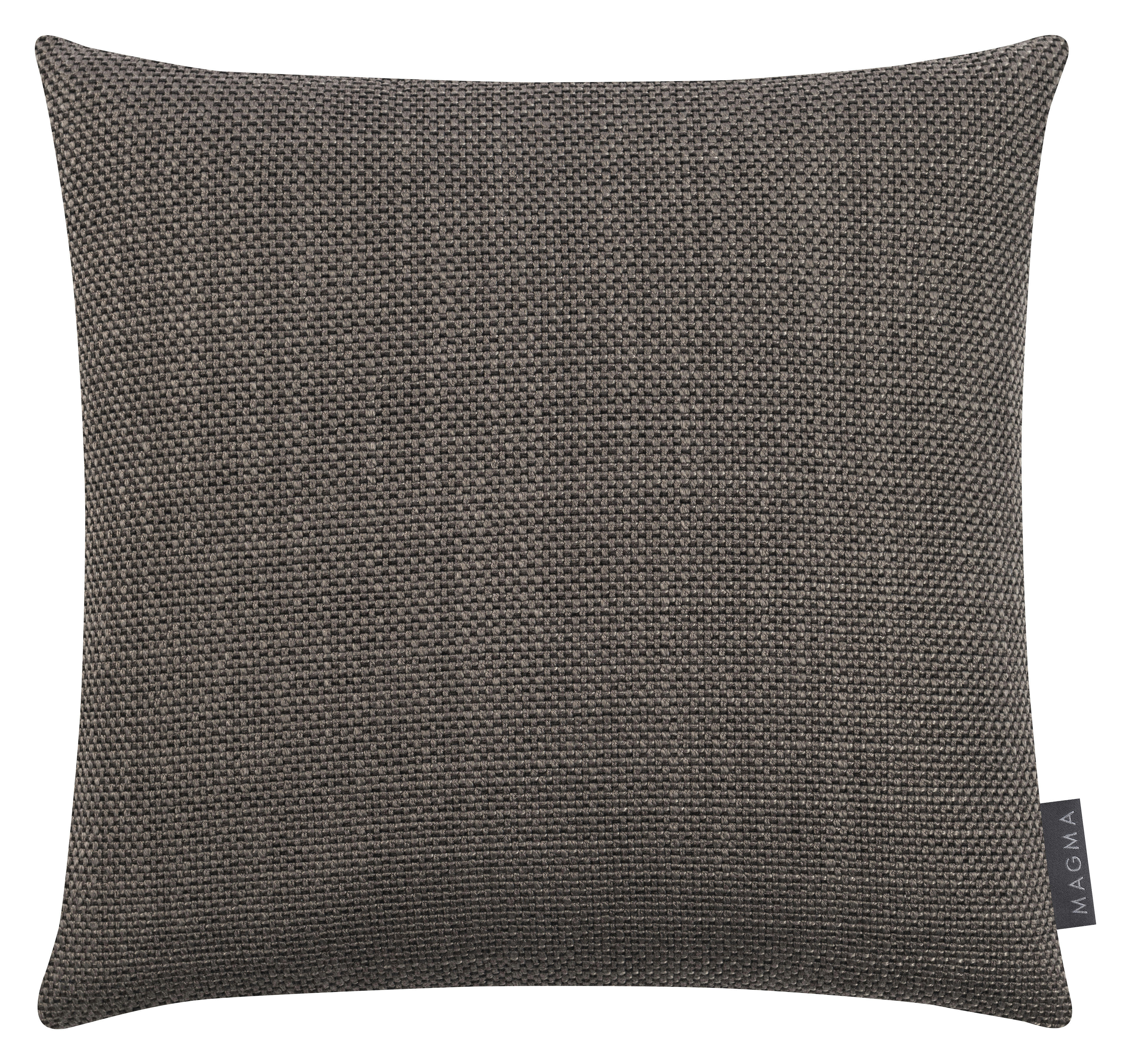 AUSTIN - Housses de coussin jacquard uni taupe 40x40 - Lot de 2