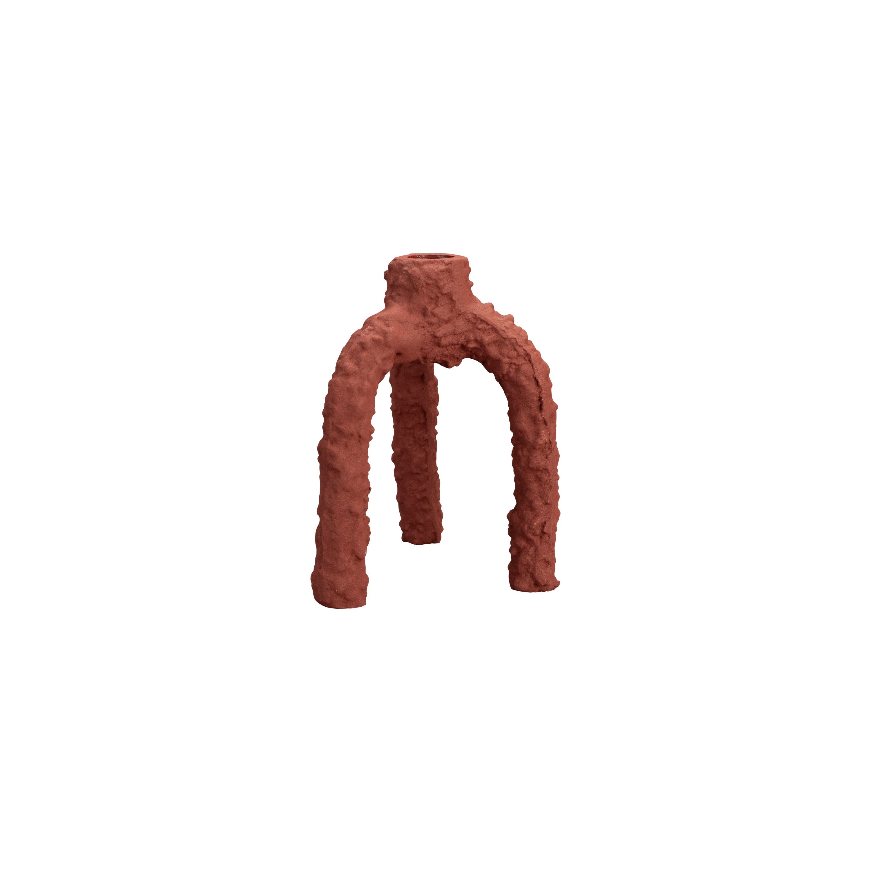 Dutchbone Cruz Kandelaar L Terracotta