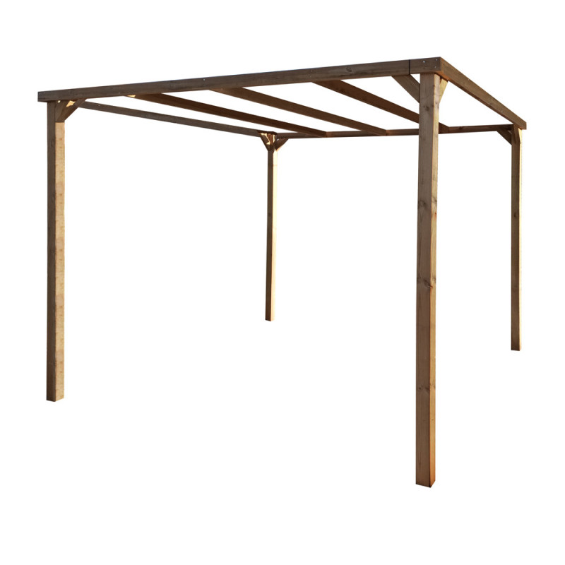 Pergola en bois 3 x 3 x 2,4 m SOLID