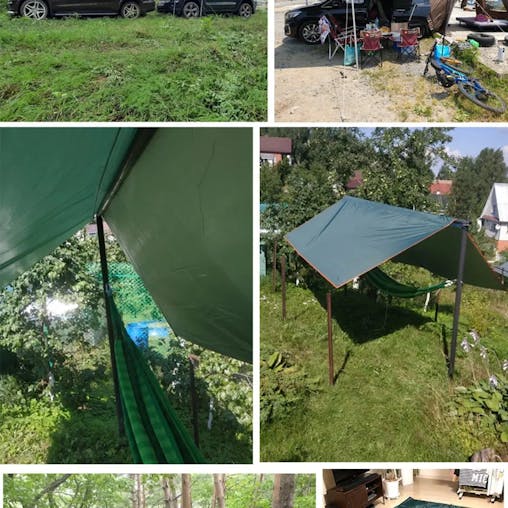NNEOBA Awning Waterproof Tarp Tent