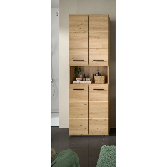 Badezimmerschrank, BxHxT: 60 x 185 x 30 cm