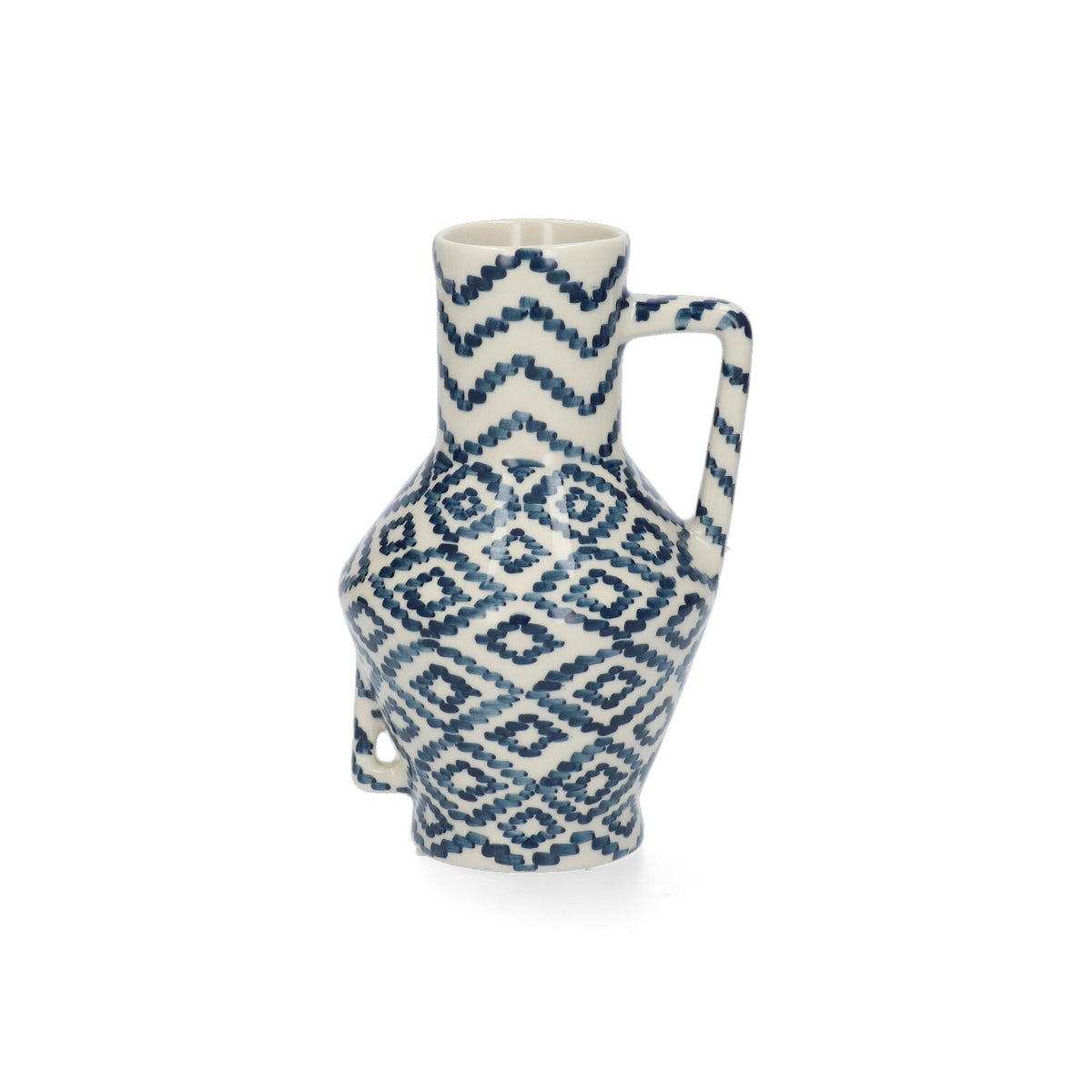 Return to Sender Vaas 15 cm Waves print handgeschilderd met handvat