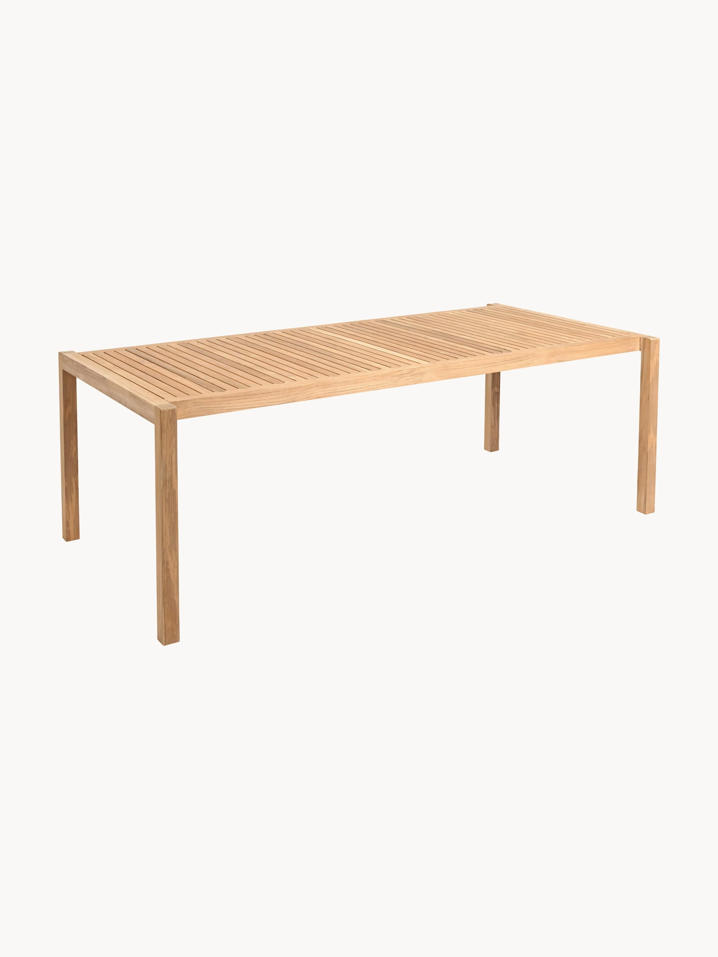 Gartentisch AH901 aus Teakholz, 203 x 100 cm