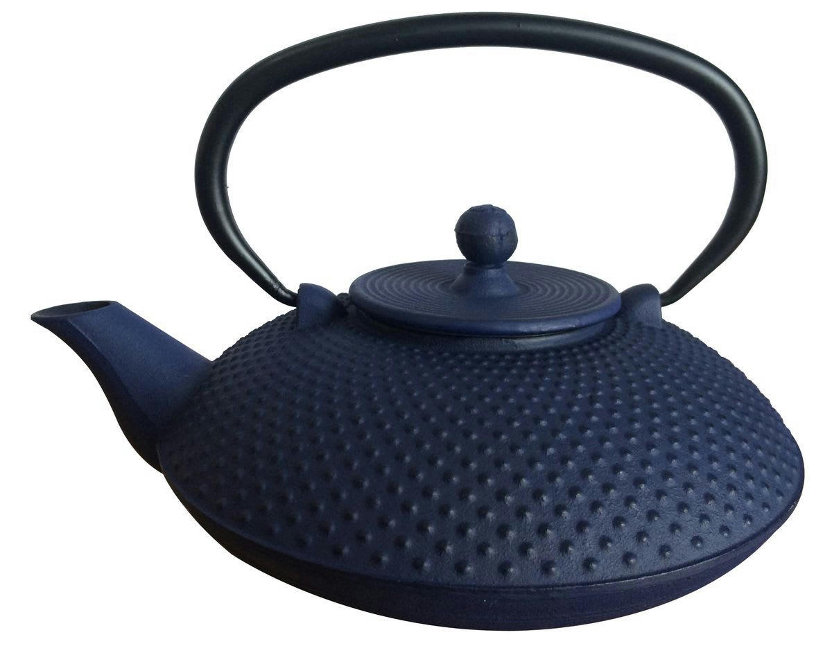 TRESOR D'ASIE - Théière en fonte bleue 0,8L