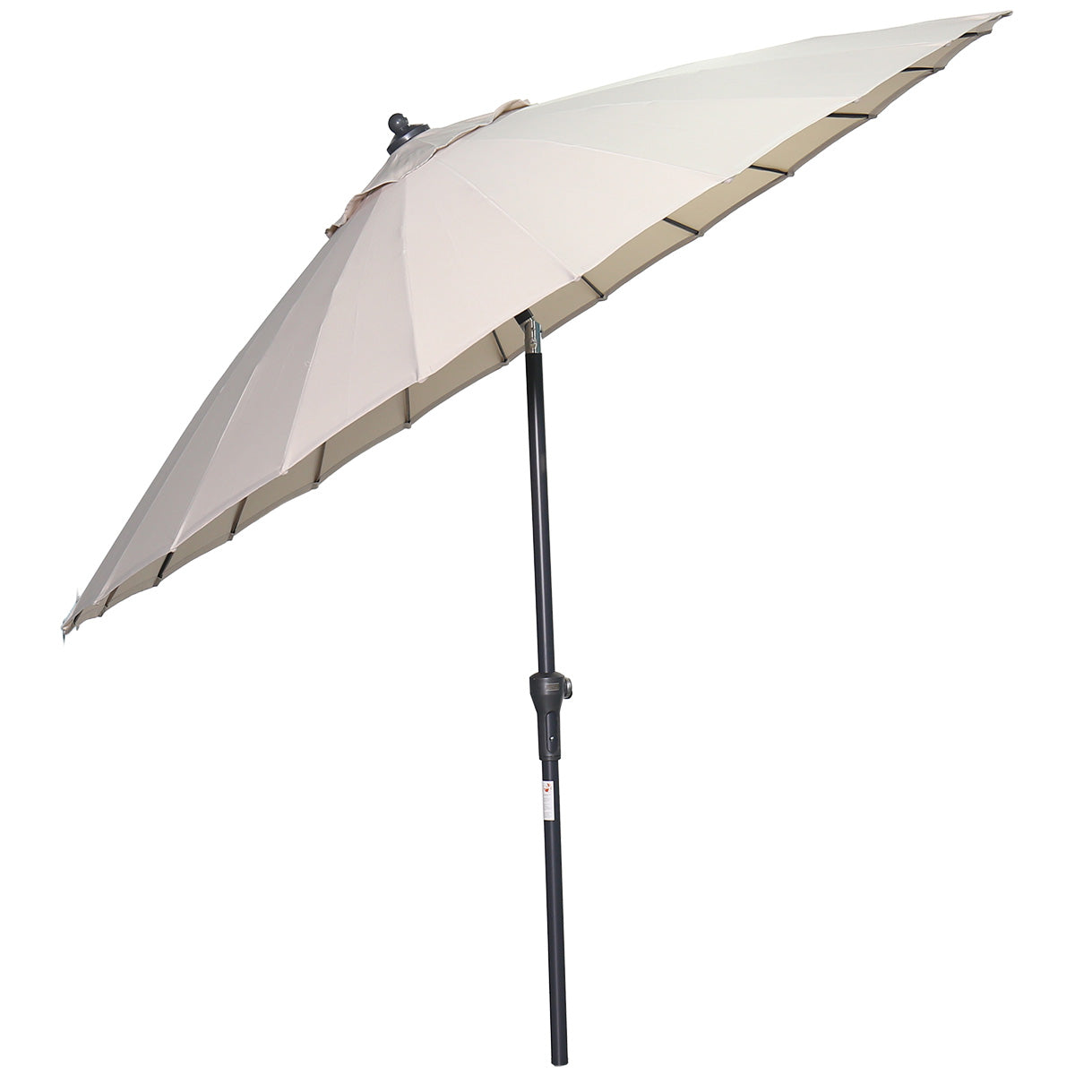 Manilla parasol - Ø250 cm - carbon black - ecru