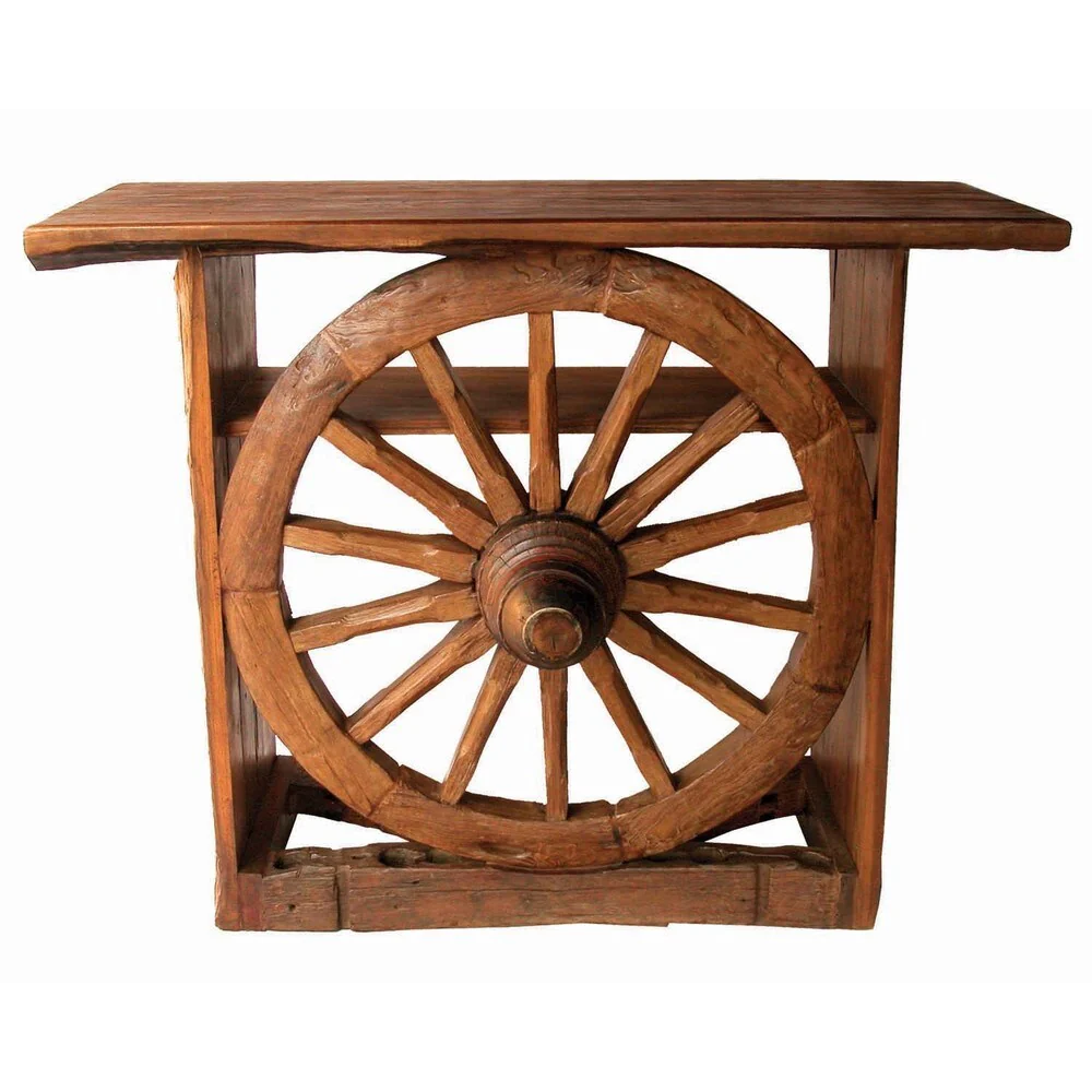 Handmade Groovystuff Natural Teak Wood Frontier Bar (Thailand)