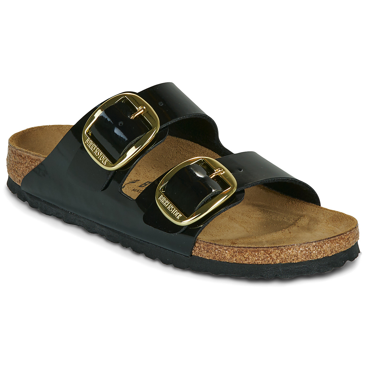 BIRKENSTOCK - Arizona Big Buckle - Patent /  black / Gold