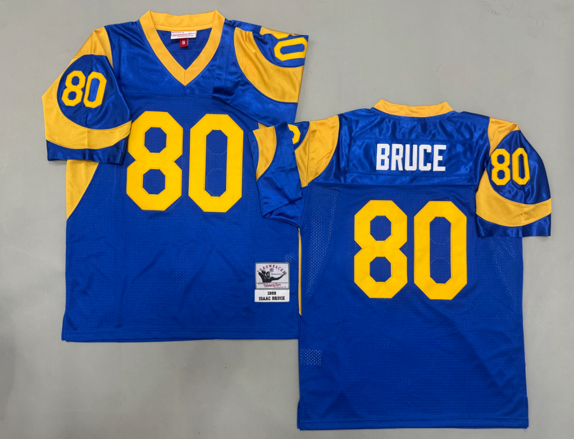 Isaac Bruce Los Angeles Rams Authentic Throwback Retired Player Jersey