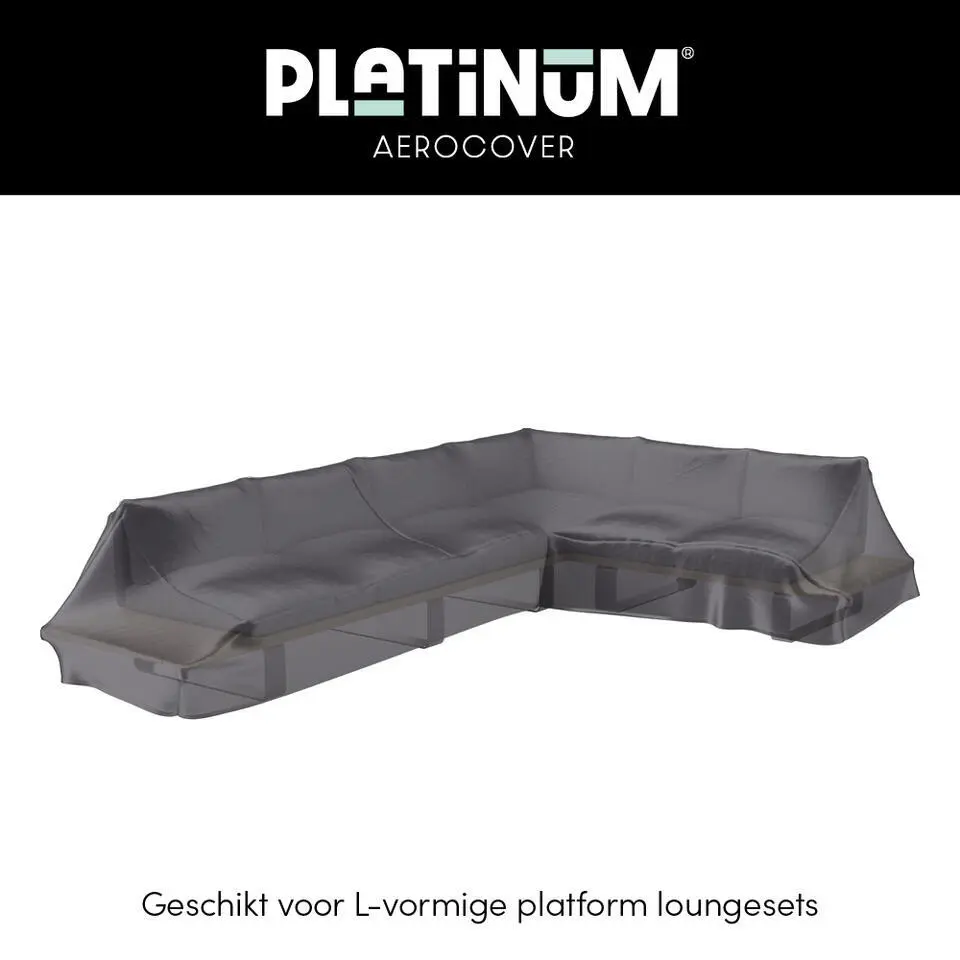 Platinum Aerocover platform loungesethoes 350x275 cm - Rechts