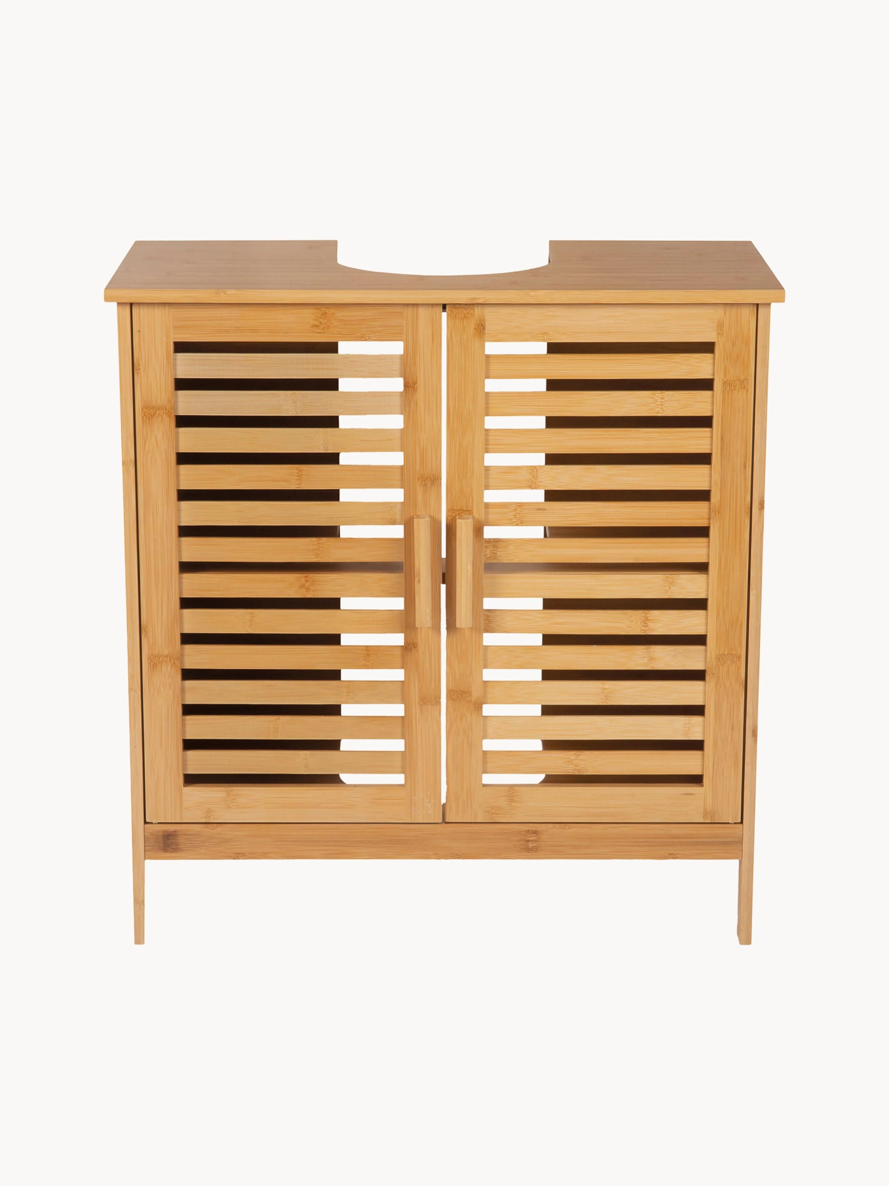Waschbeckenunterschrank Merhaba aus Bambusholz, B 60 cm