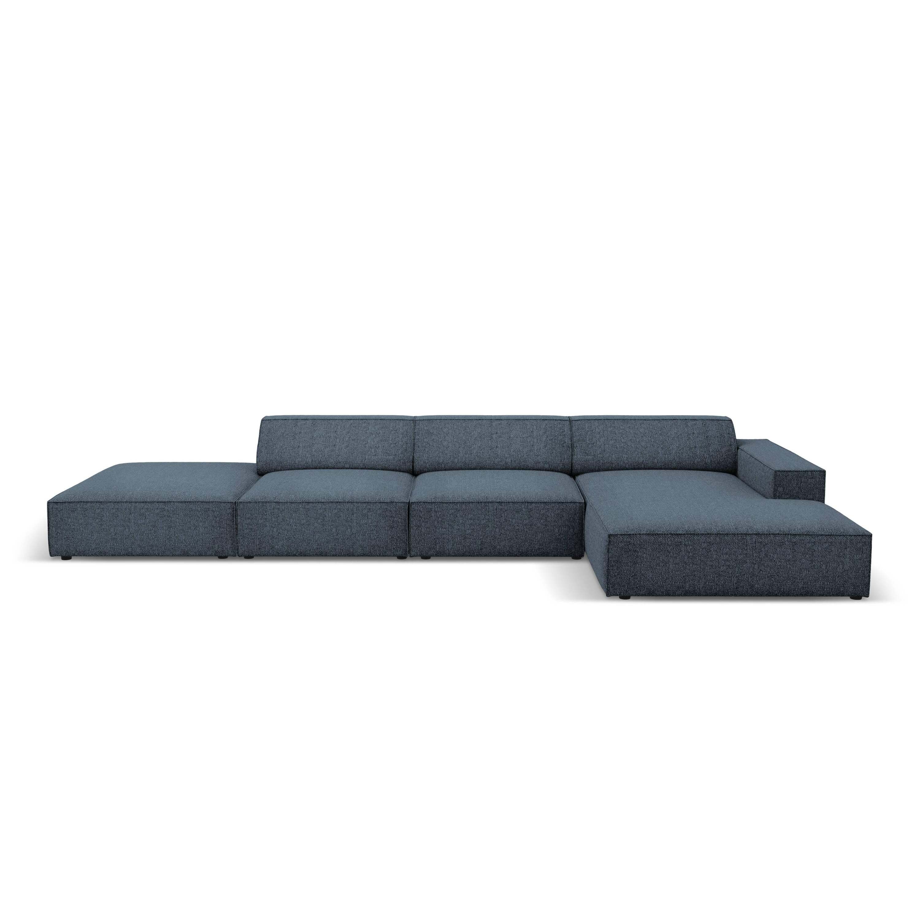 Micadoni Jodie Hoekbank Rechts - Links Open 5-zits - Chenille - Donker