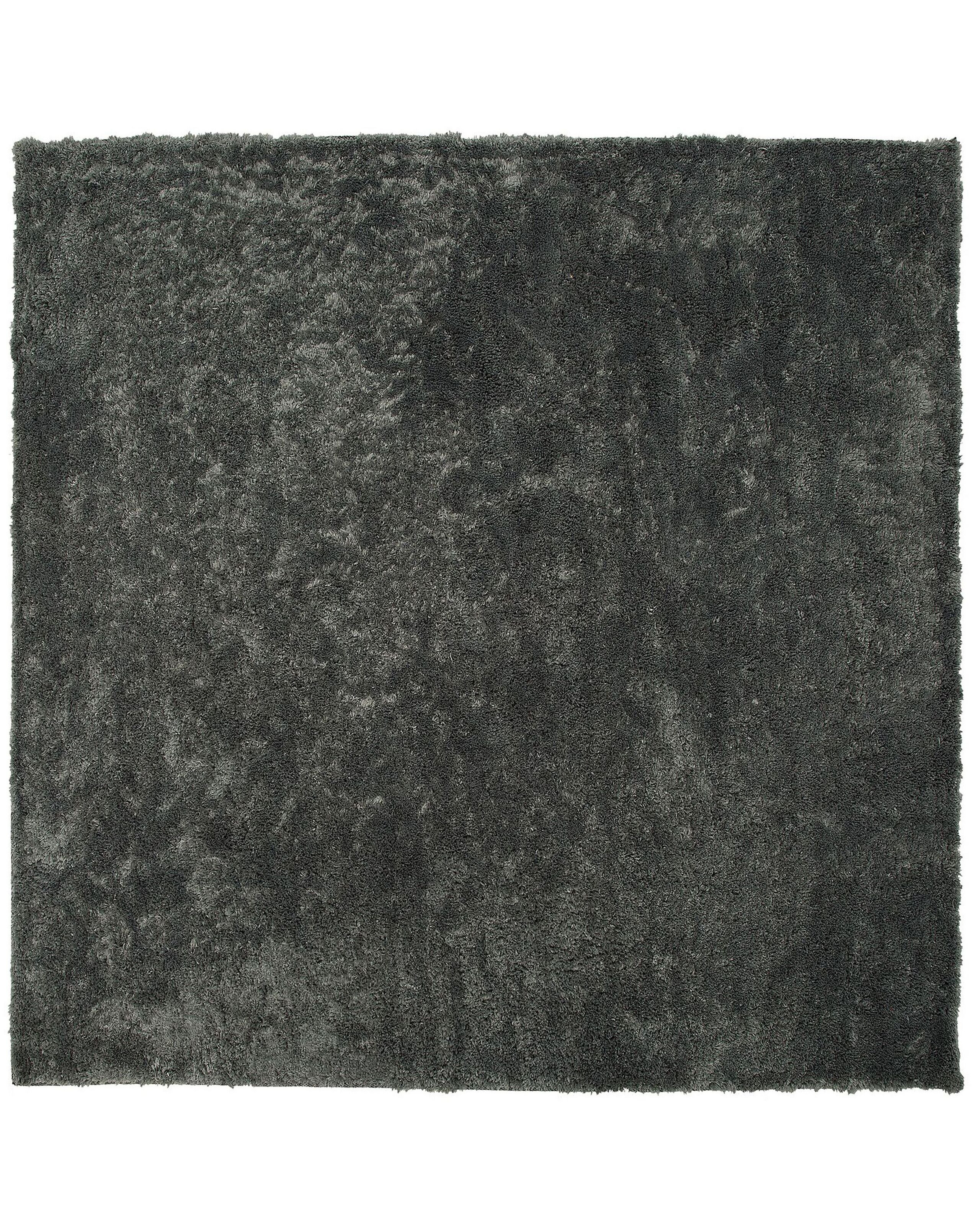 Dywan shaggy gruby 200x200 cm ciemnoszary