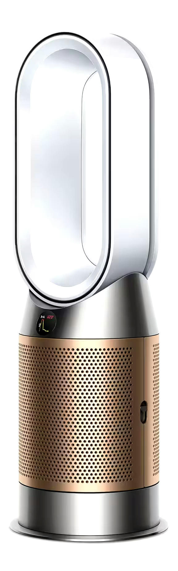 Dyson HP09 Purifier Hot + Cool™ Formaldehyde Air Purifier/Heater/Bladeless Fan, Removes Allergens & Odours, White/Gold