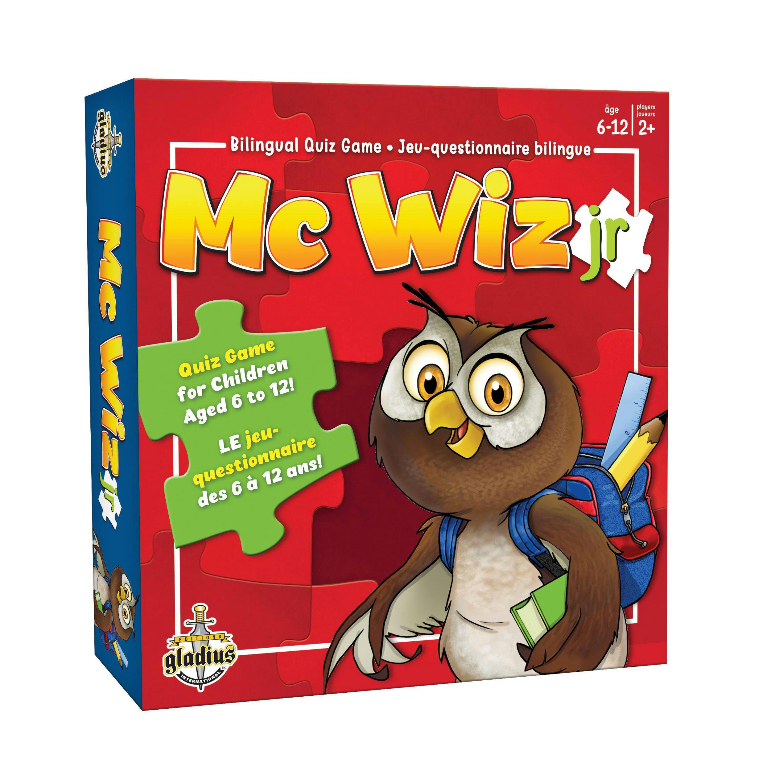 Mc Wiz Junior Quiz Game, Bilingual, Ages 6+
