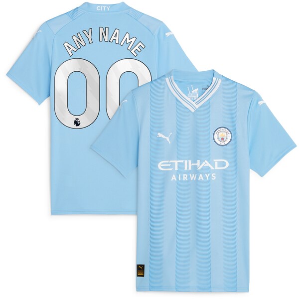 Manchester City Puma Women's 2023/24 Home Replica Custom Jersey - Sky Blue