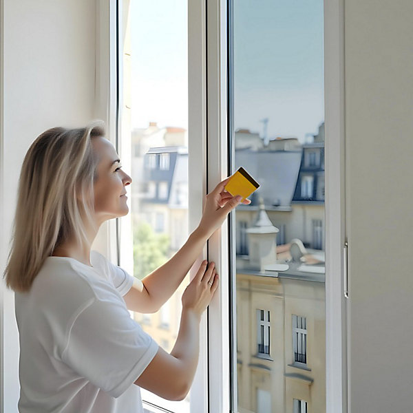 Film anti chaleur fenetre pour simple vitrage bon compromis - Argent moyen - 152 cm x 1 m - en Rouleau - DIMEXACT