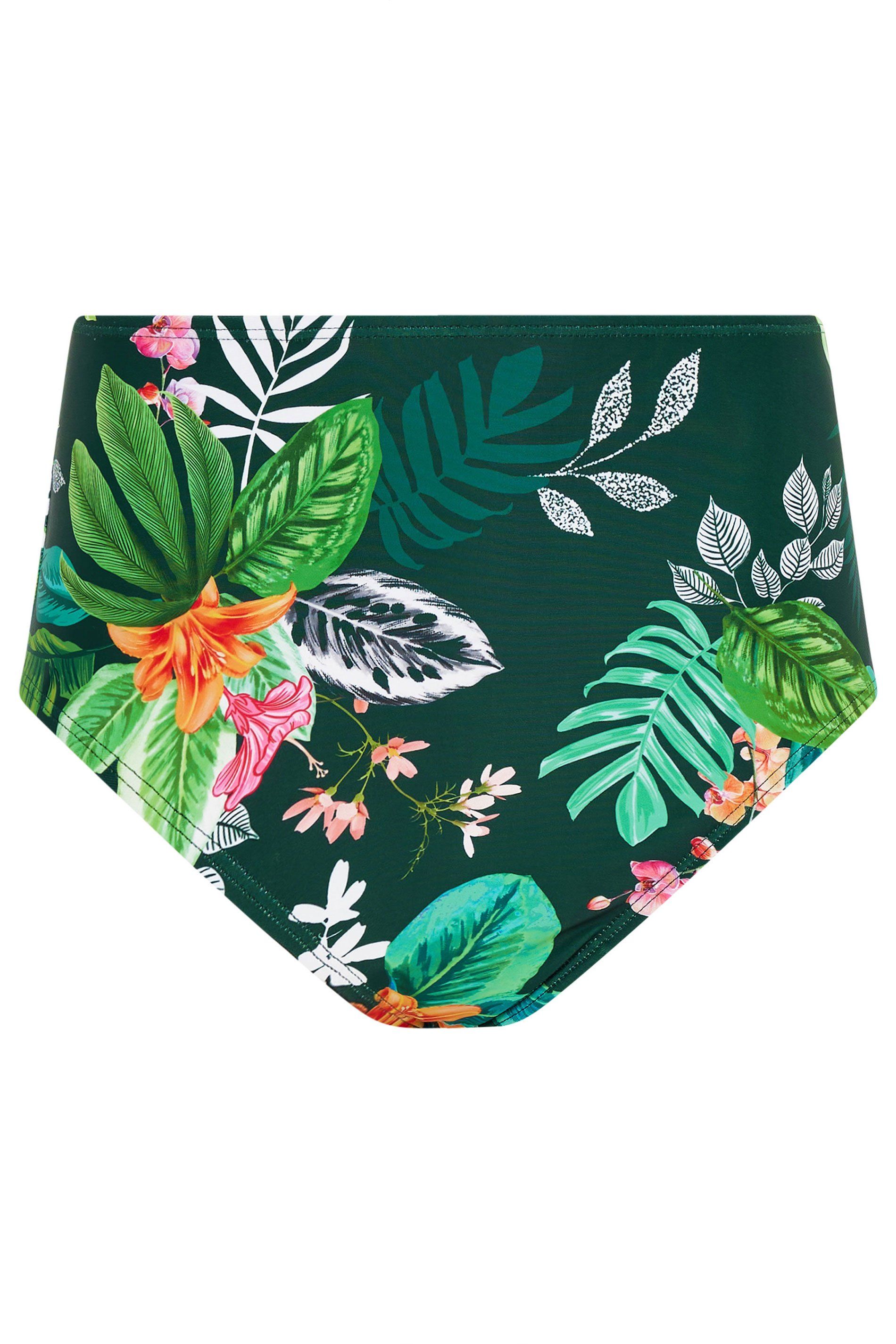 M&Co Tropical Print High Waisted Bikini Briefs