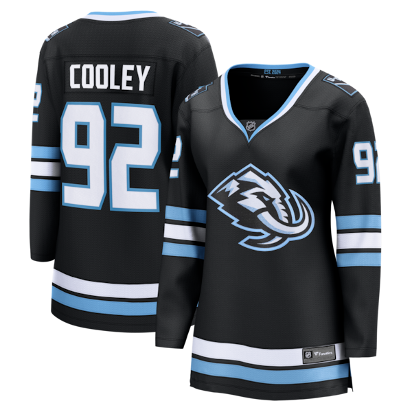Logan Cooley Utah Mammoth  Women's Home Breakaway Jersey - Black