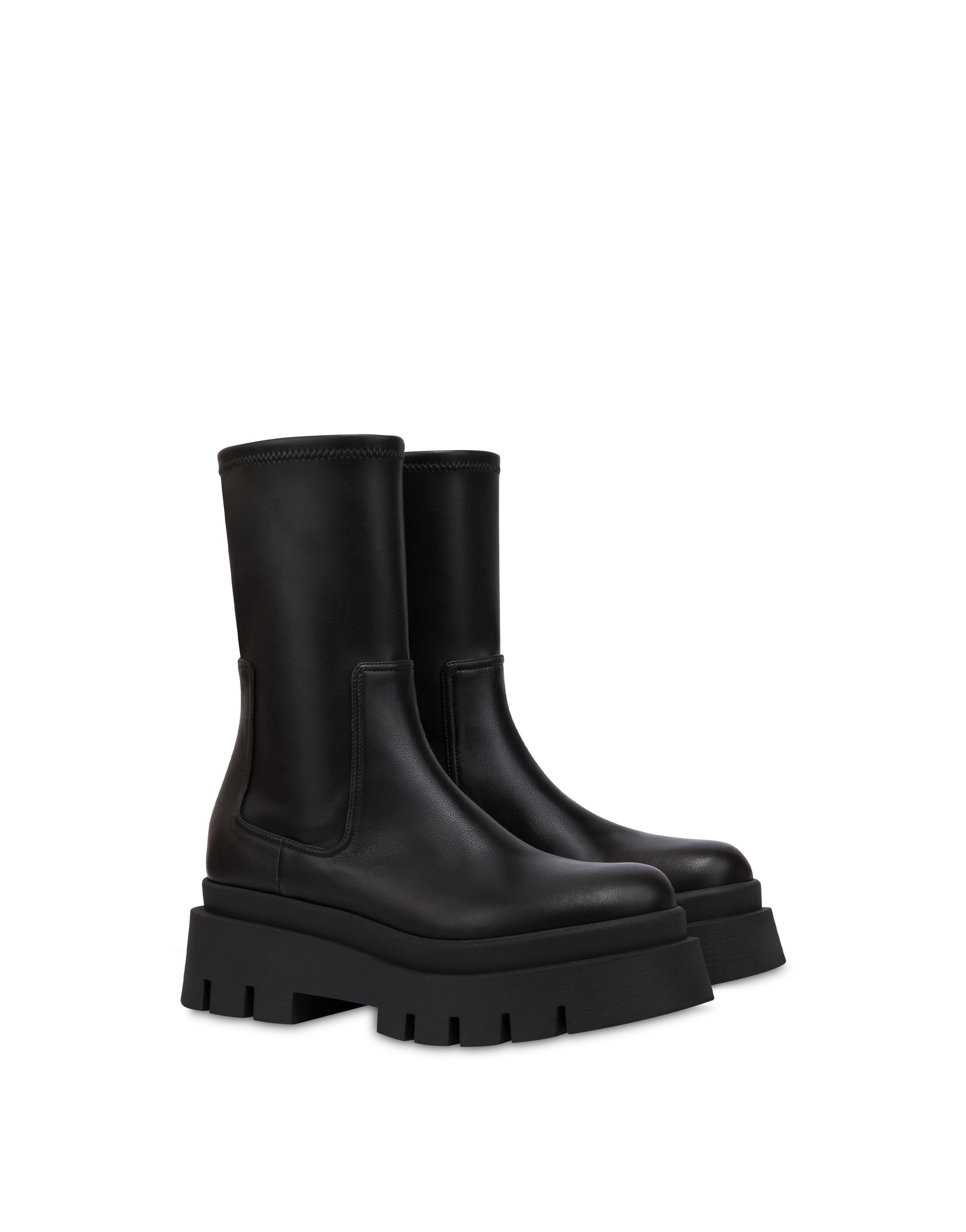Stivaletto Ground In Soft Pu Nero